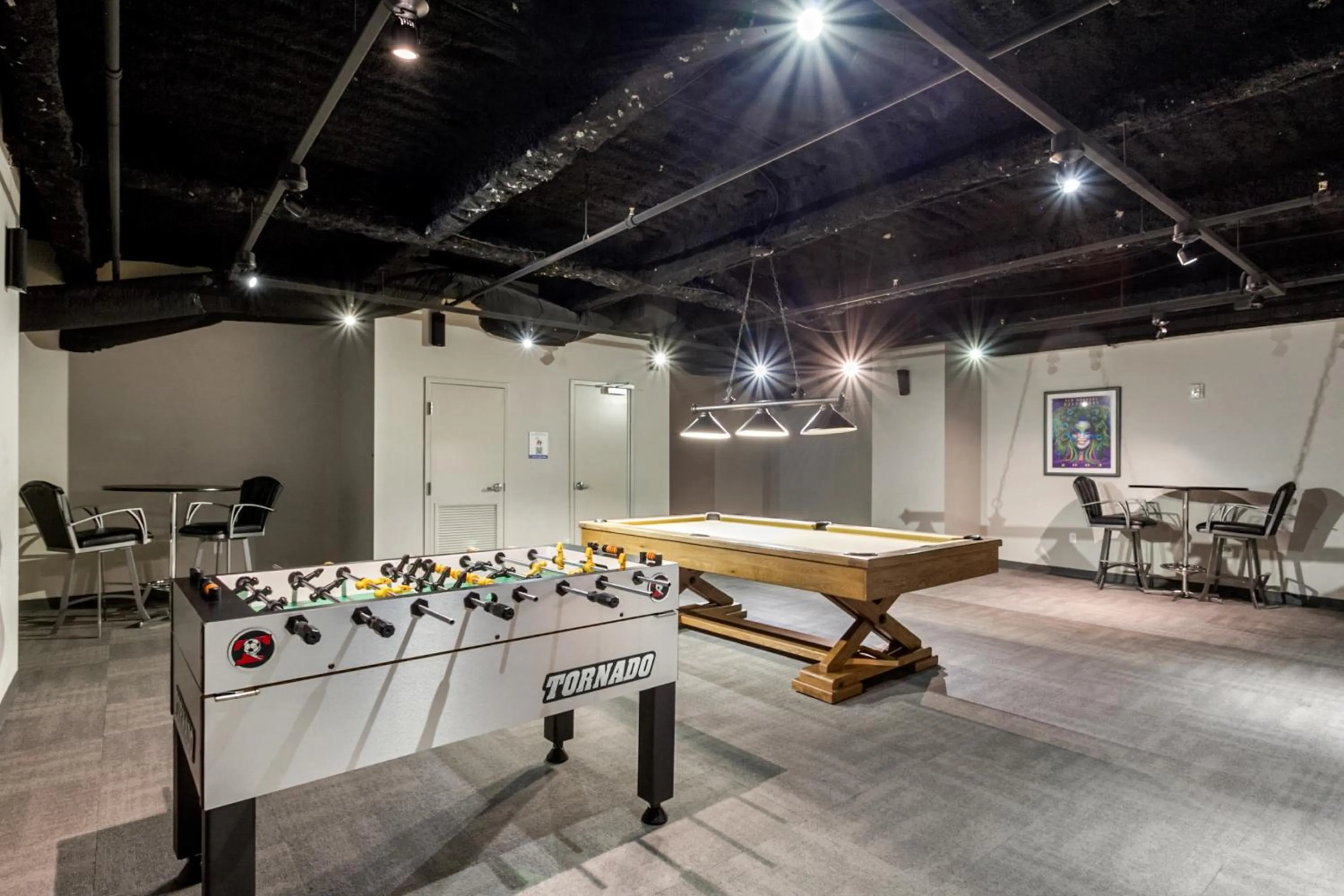 Game Room in Urban Living in the Heart of New Orleans