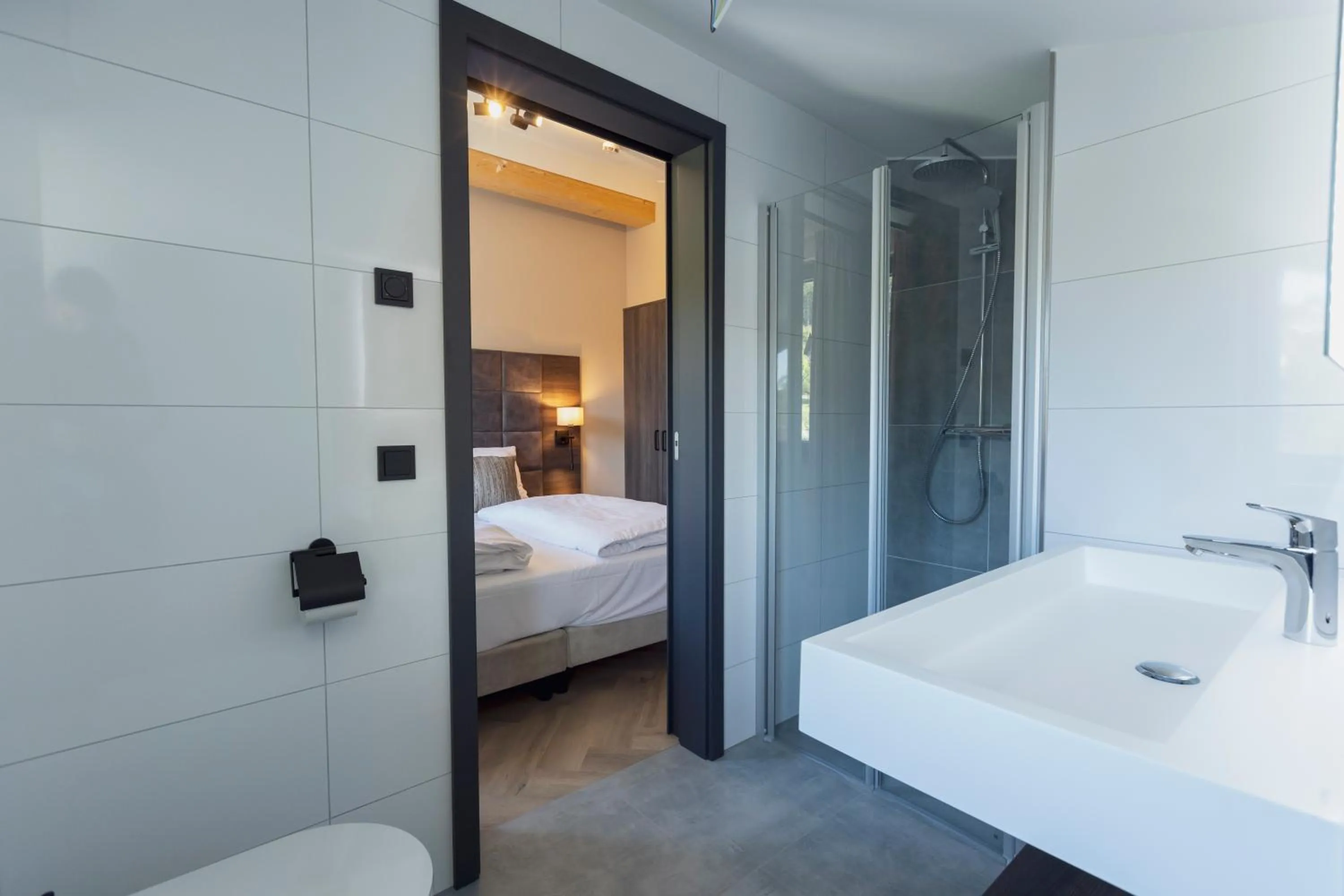 Bathroom, Bed in Weitblick Winterberg