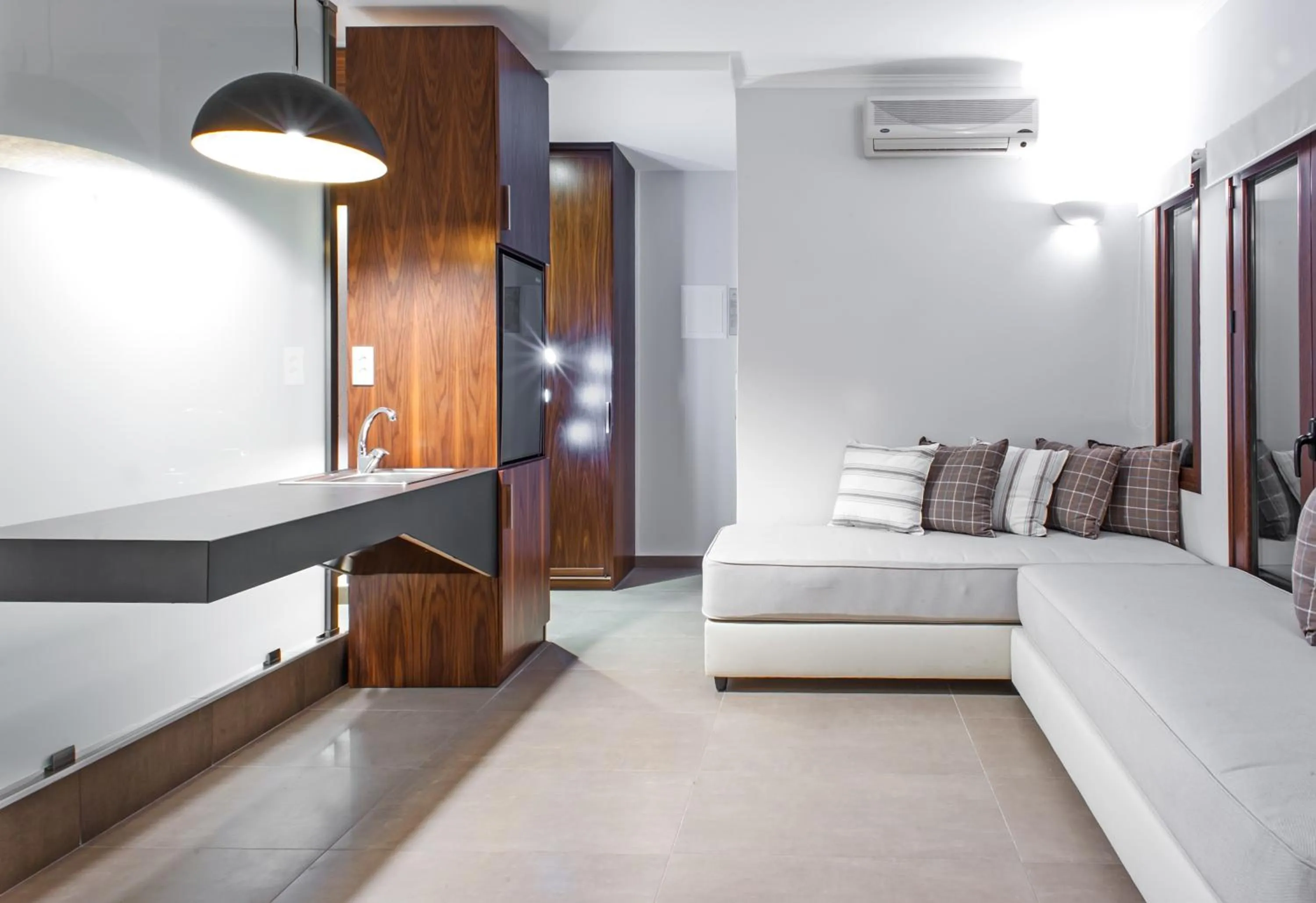 Seating area, Bed in Frideriki Studios & Apartments