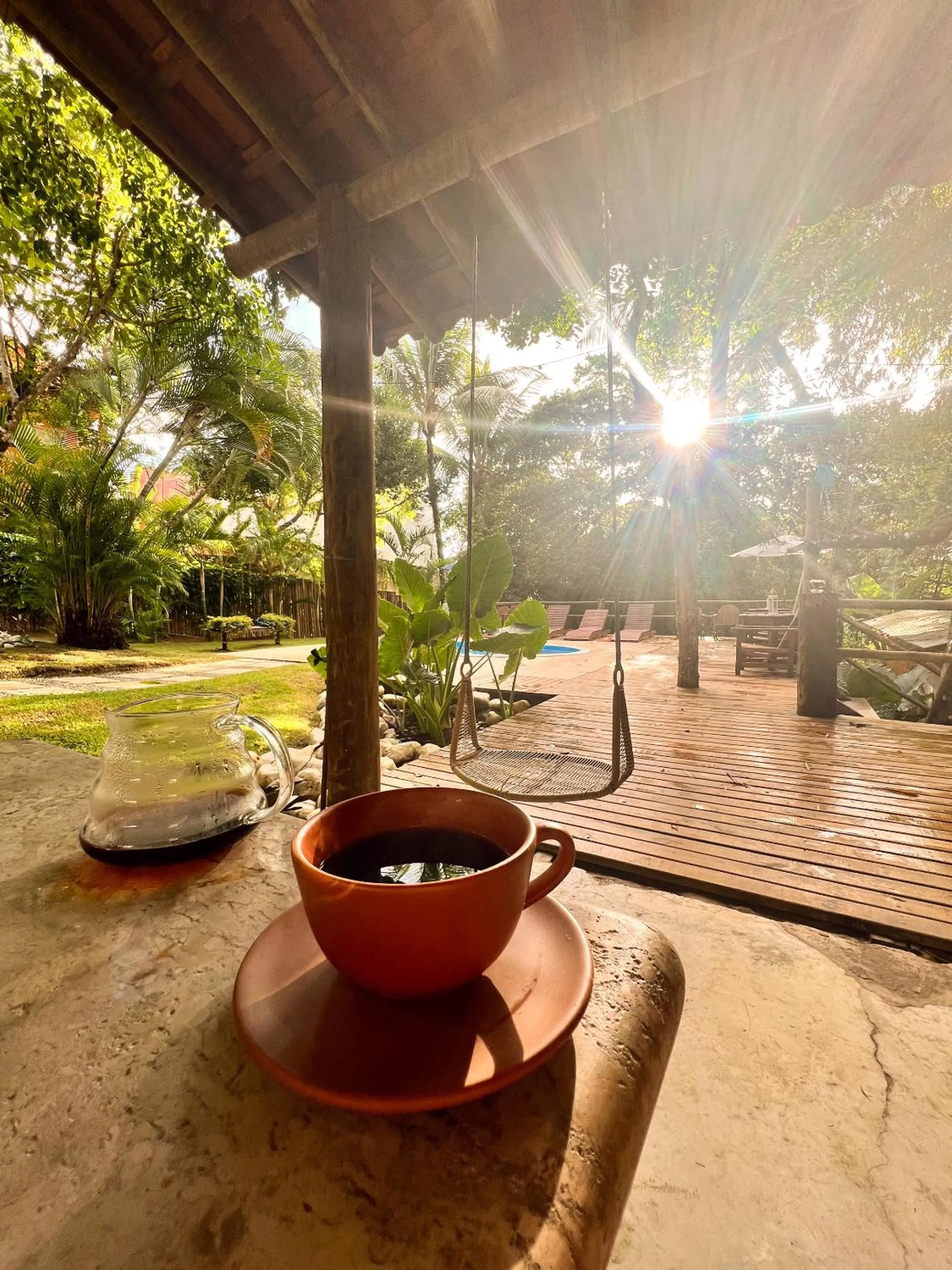 Garden view in Casa La Luna