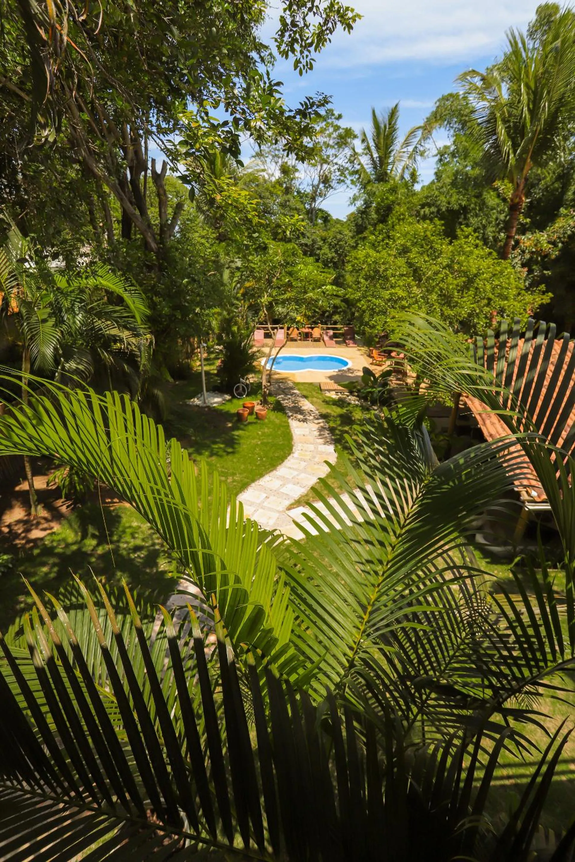 Garden view in Casa La Luna