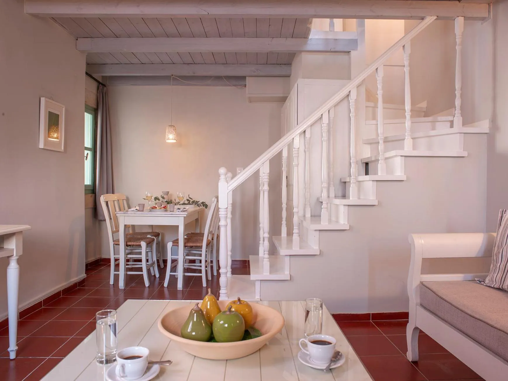 Living room in Mythos Suites Boutique Hotel