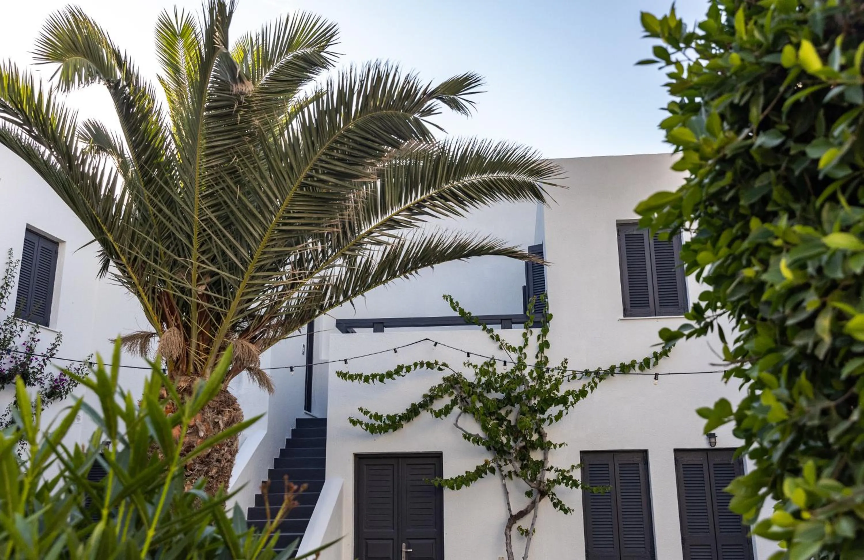 Property building in Scorpios Beach Santorini