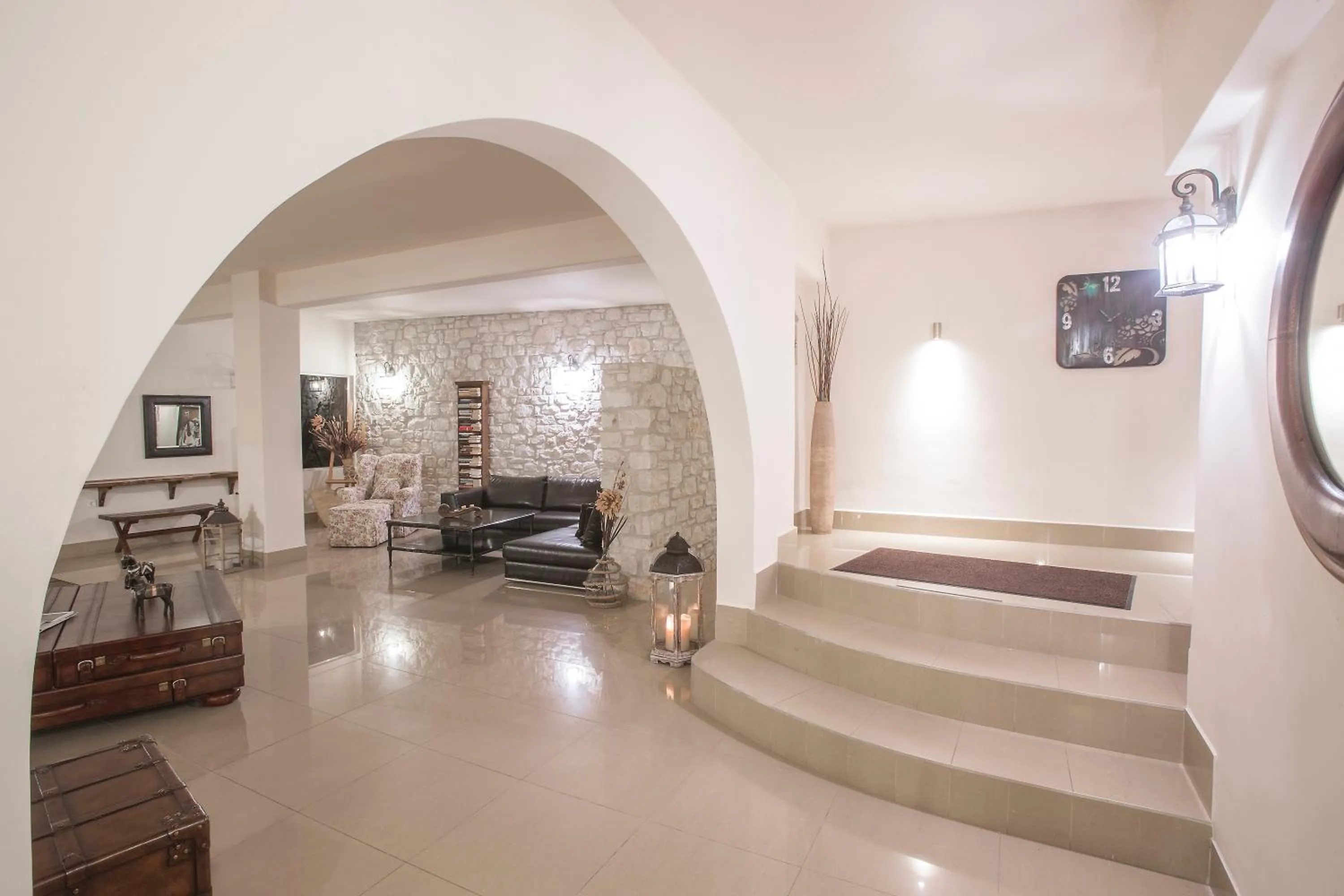 Lobby or reception, Bed in Paros Palace - Adults Only
