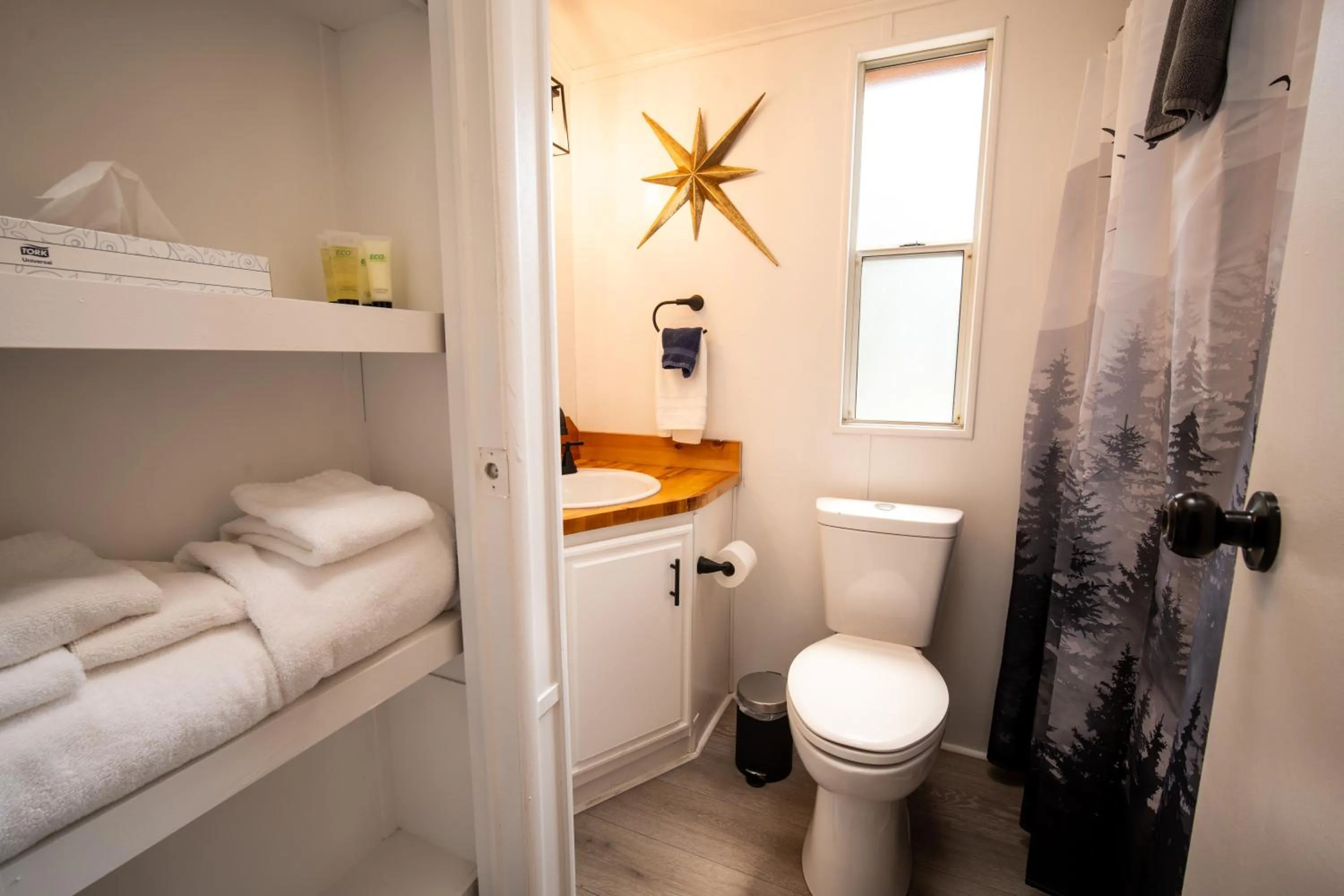 Shower in Alpine Lodge Hotel