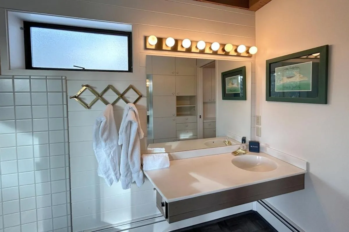 Bed in Tumbleweed Pines home