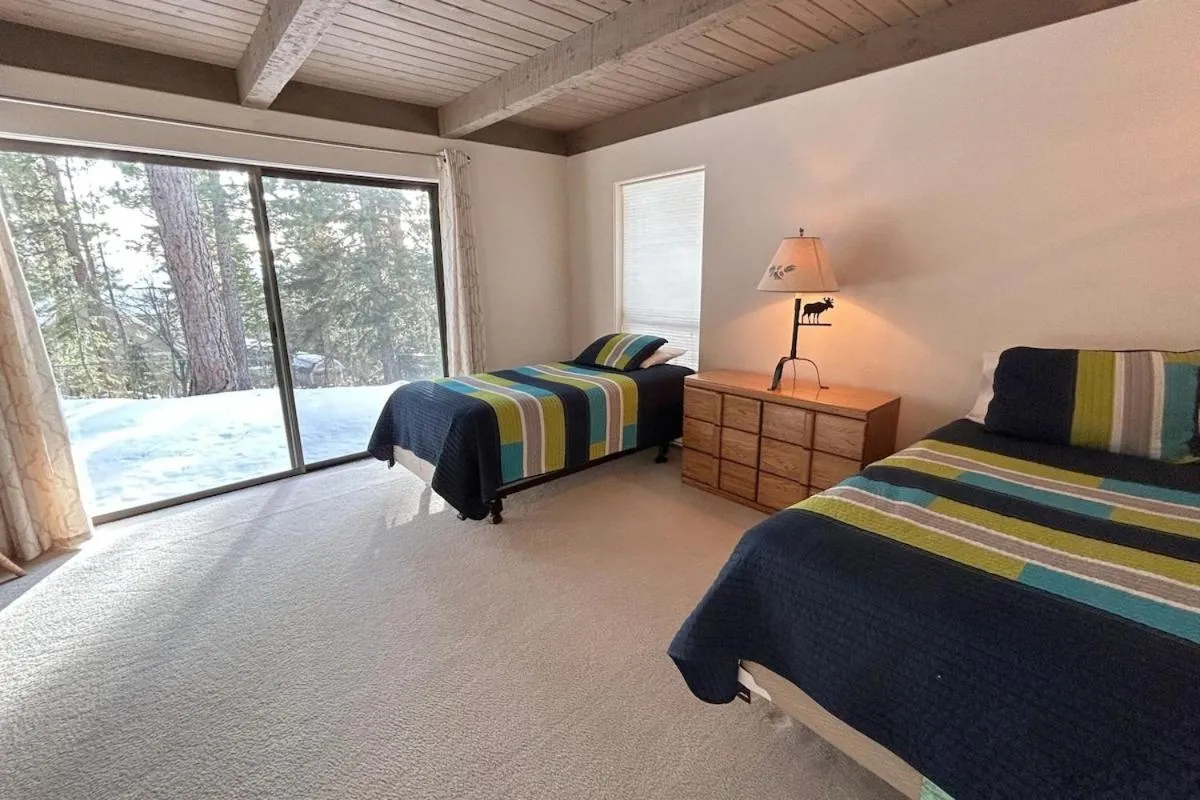 Bed in Tumbleweed Pines home