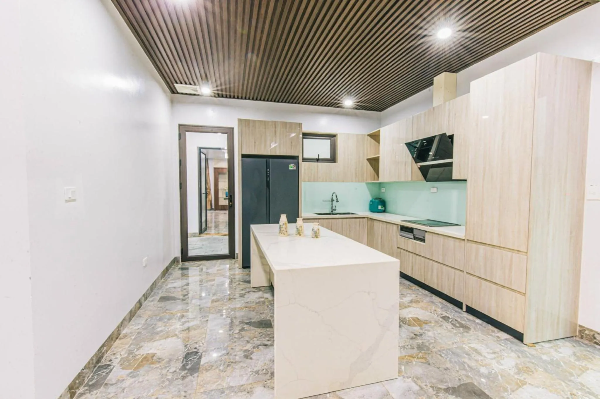 Kitchen or kitchenette in Villa FLC Sầm Sơn , Căn Vip FLC