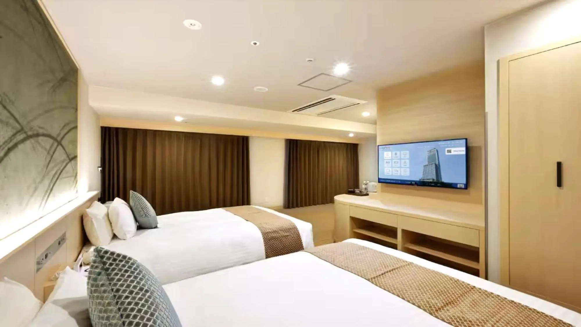 Photo of the whole room, Bed in Odysis Suites Osaka Airport Hotel