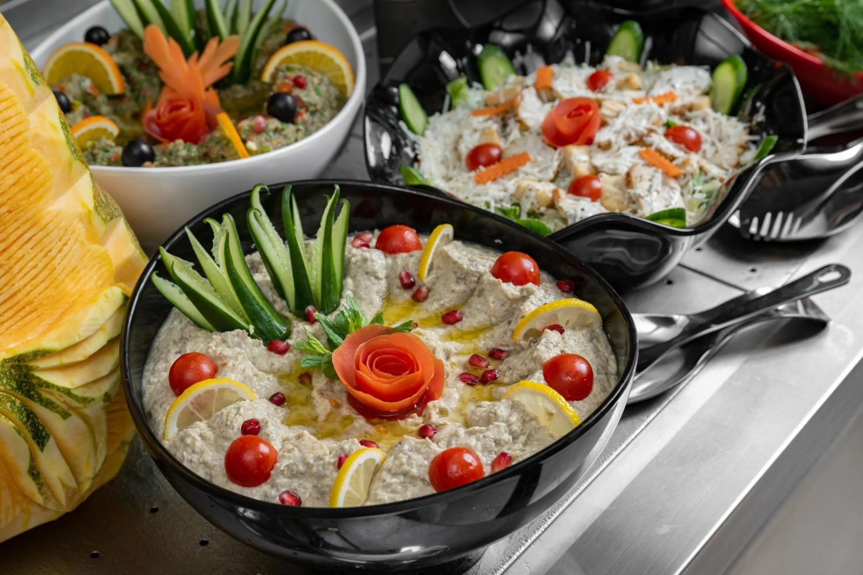 Food close-up in Three Pearls Musalli Hotel