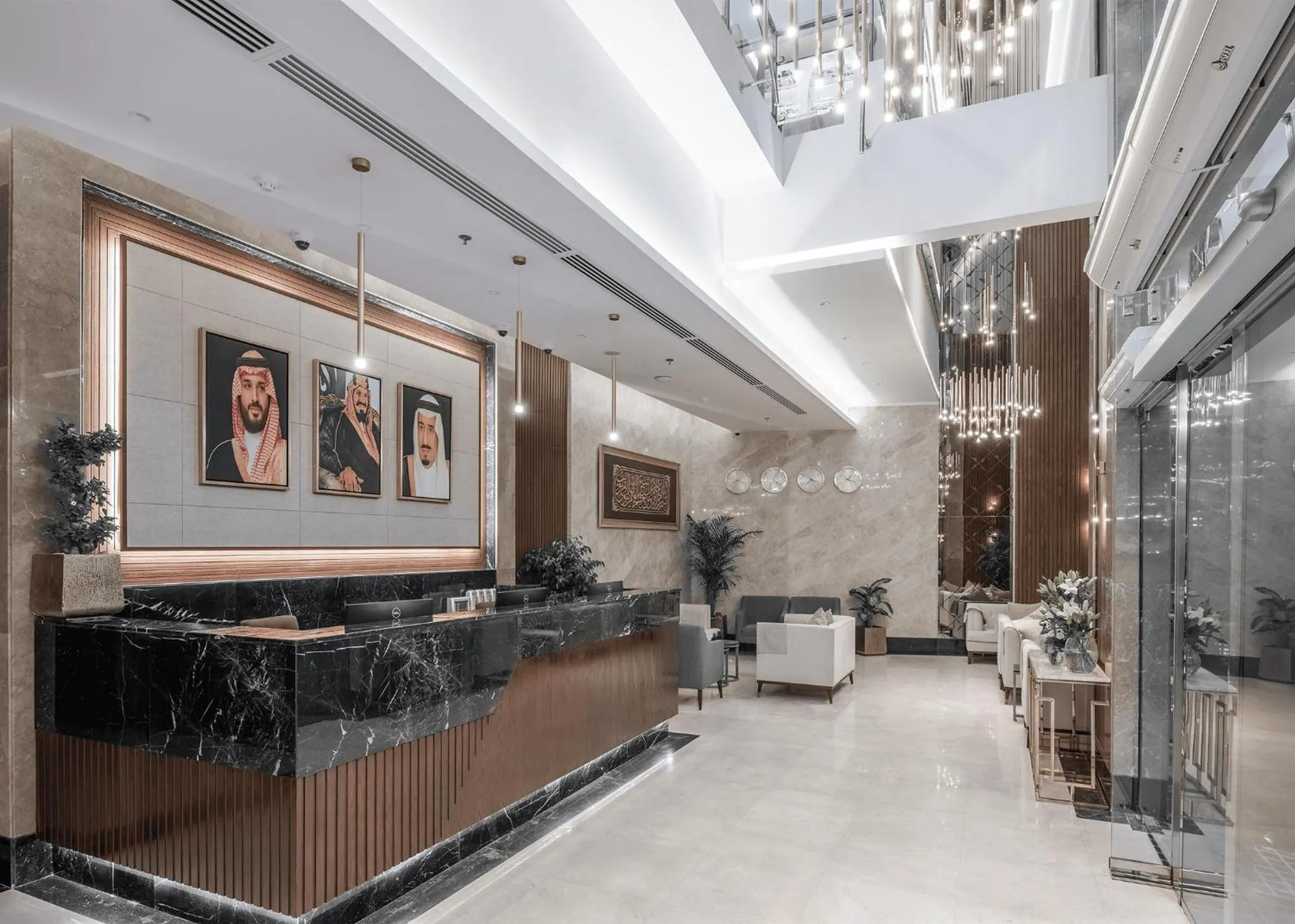 Lobby or reception in Three Pearls Musalli Hotel
