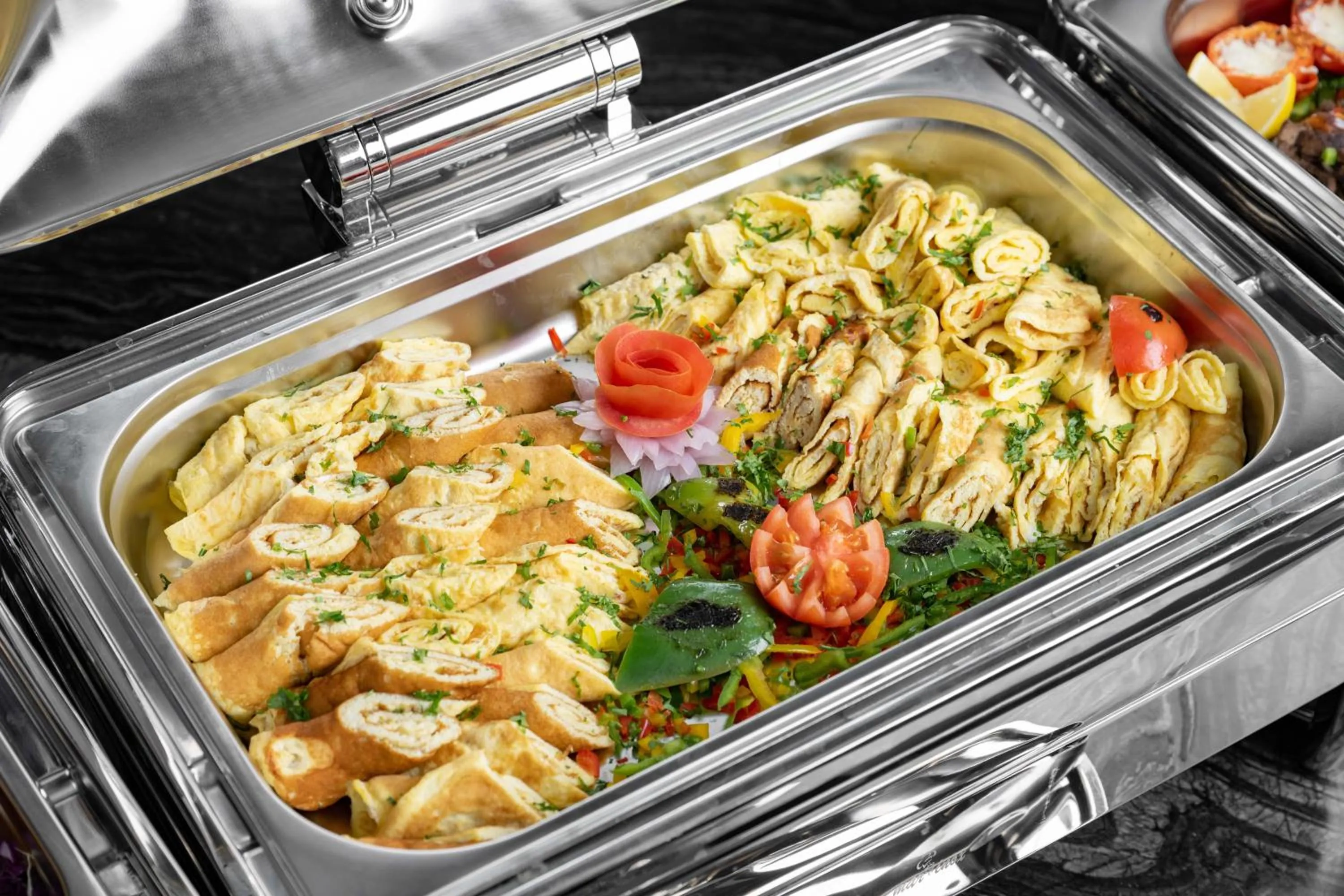 Food close-up in Three Pearls Musalli Hotel