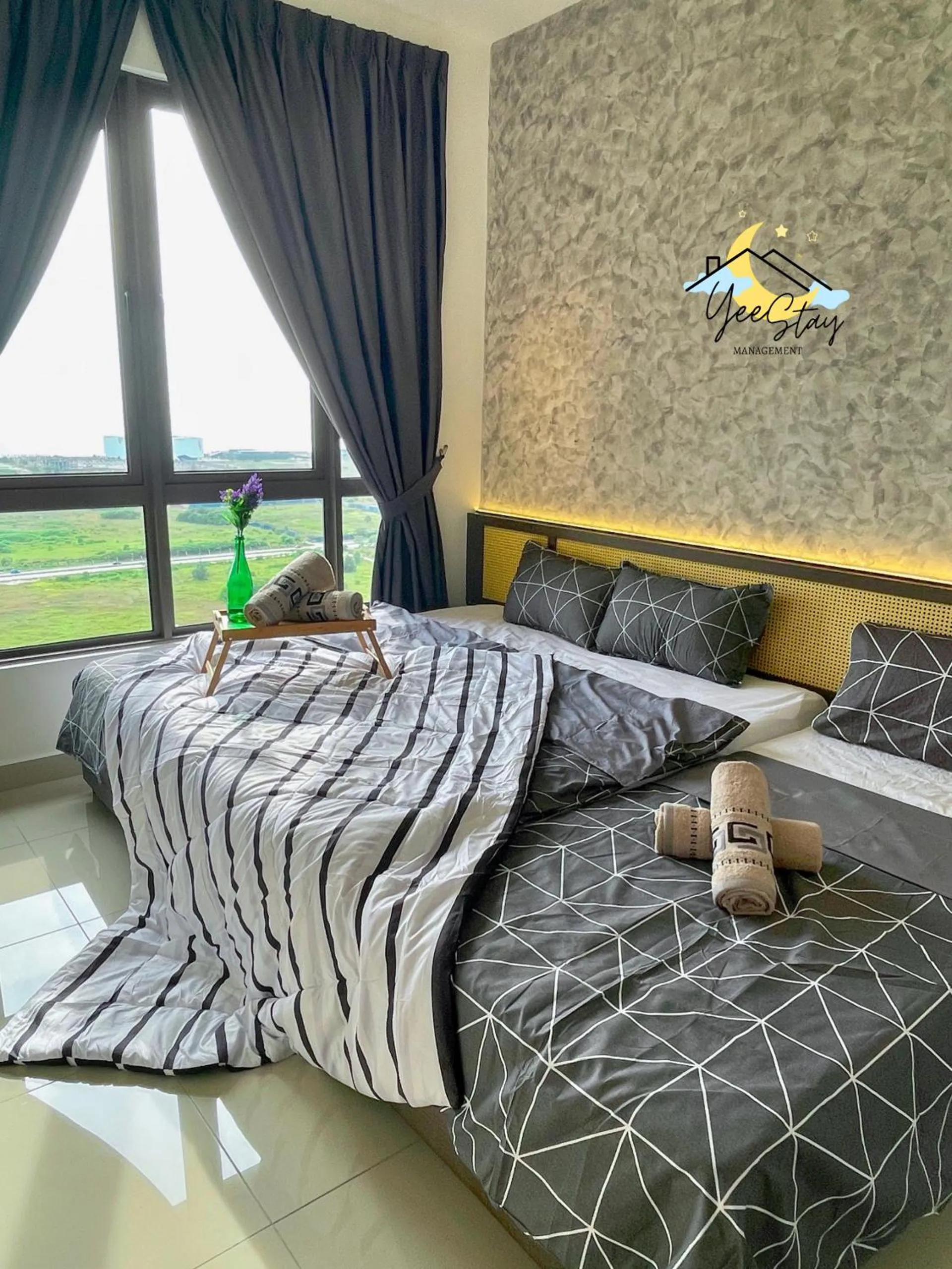 Bed in SeaView PoolView CityView BaliResidence Video game 5minJonker