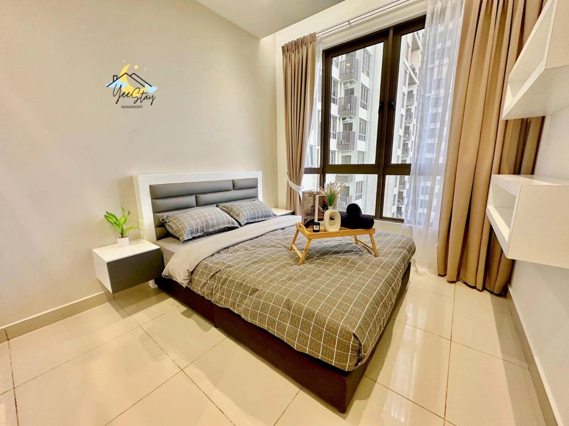 Bed in SeaView PoolView CityView BaliResidence Video game 5minJonker