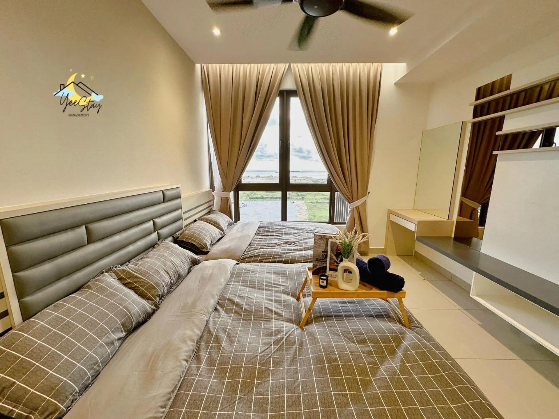 Bed in SeaView PoolView CityView BaliResidence Video game 5minJonker