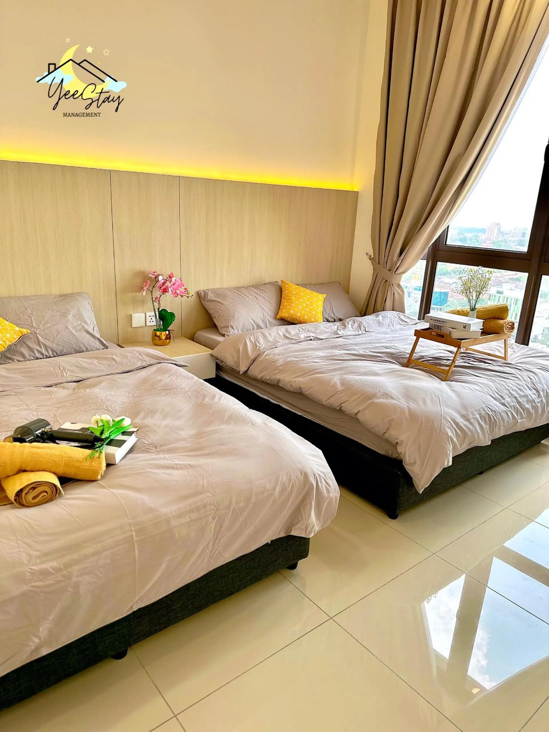 Bed in SeaView PoolView CityView BaliResidence Video game 5minJonker