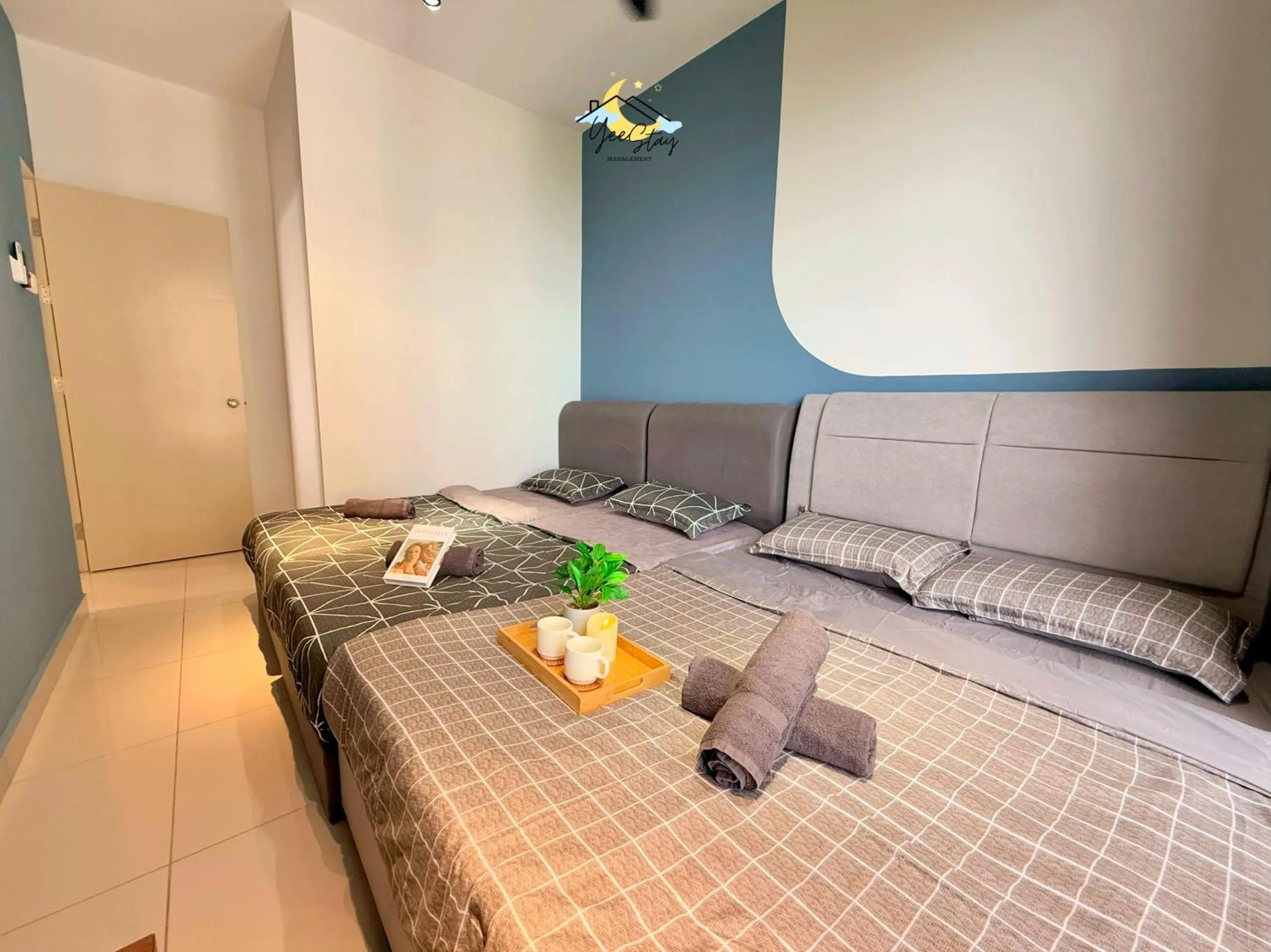 Bed in SeaView PoolView CityView BaliResidence Video game 5minJonker