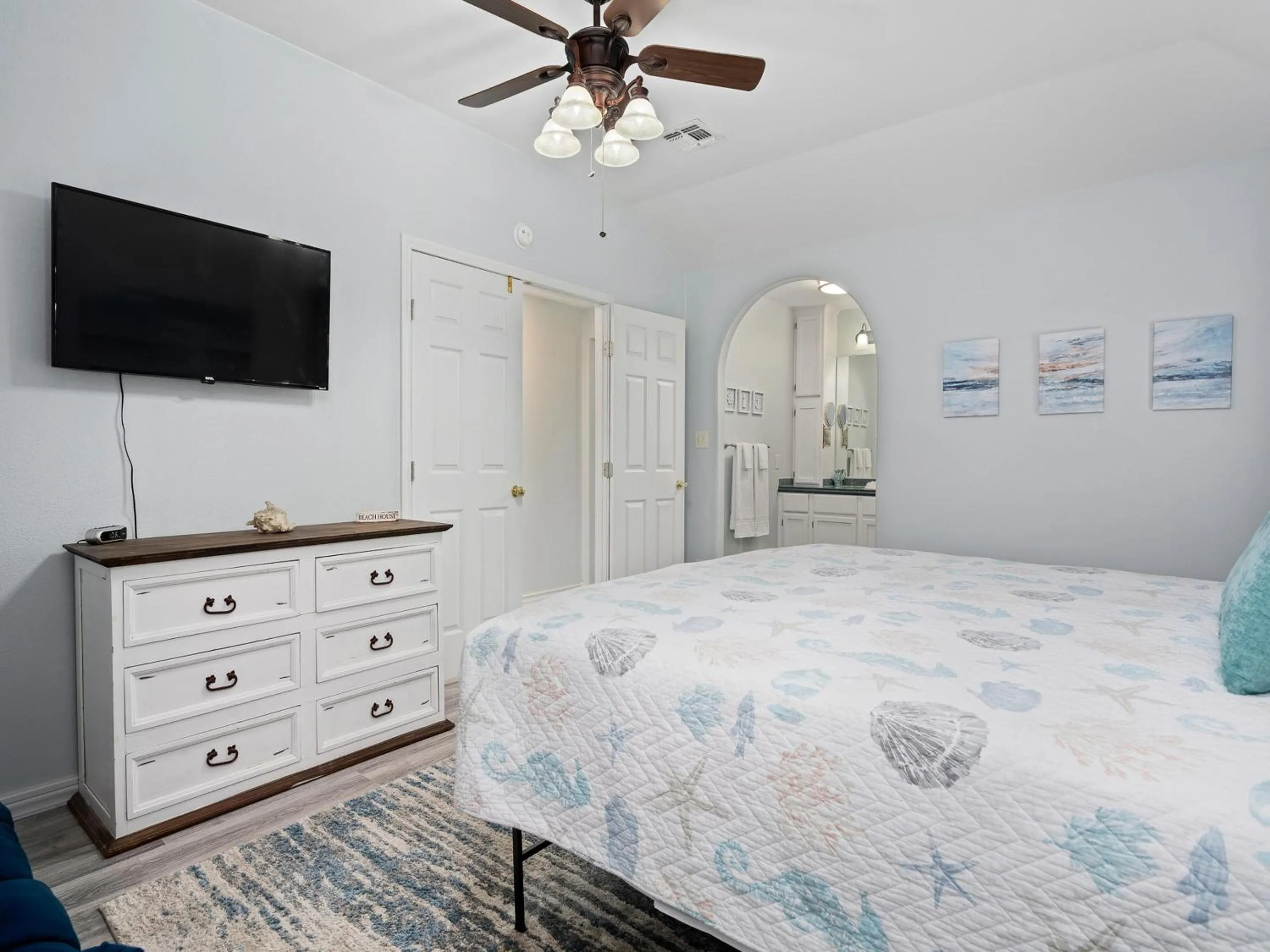 Property building, Bed in Sandy Pants Beach House