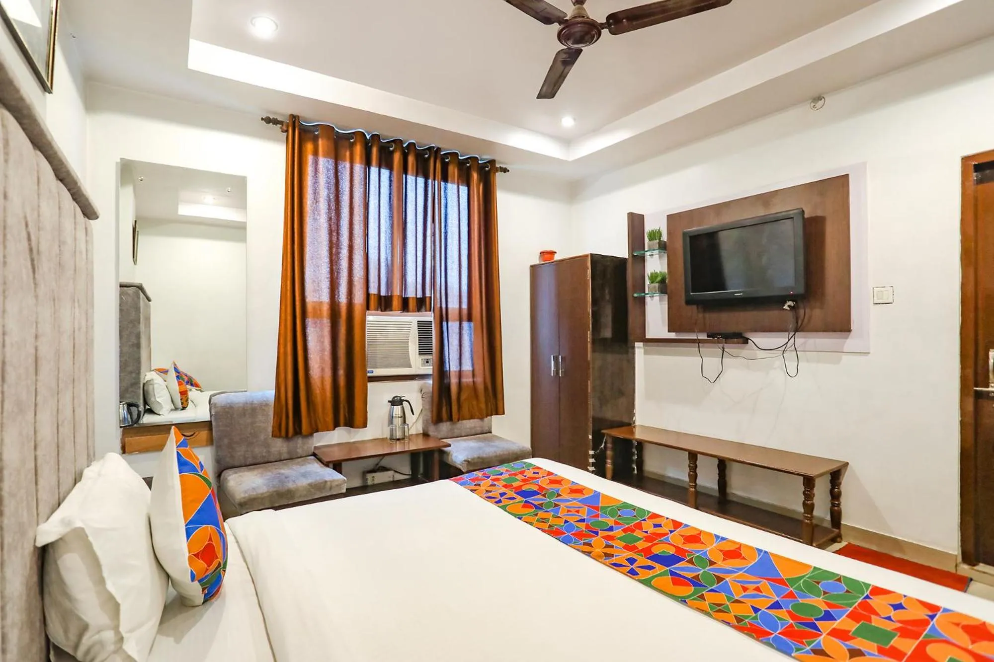 Bedroom, Bed in FabHotel DPS International