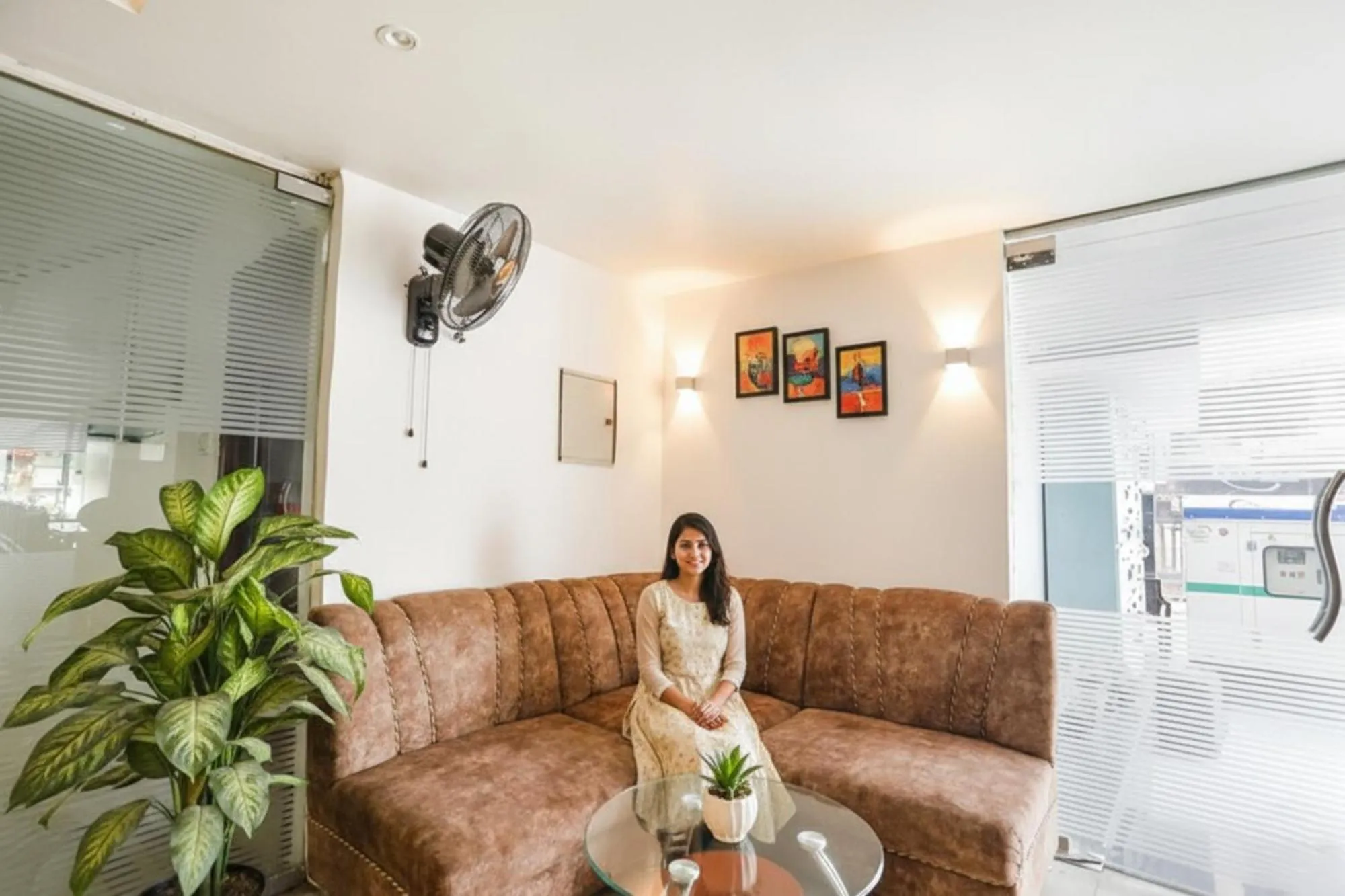 Seating area in FabHotel DPS International