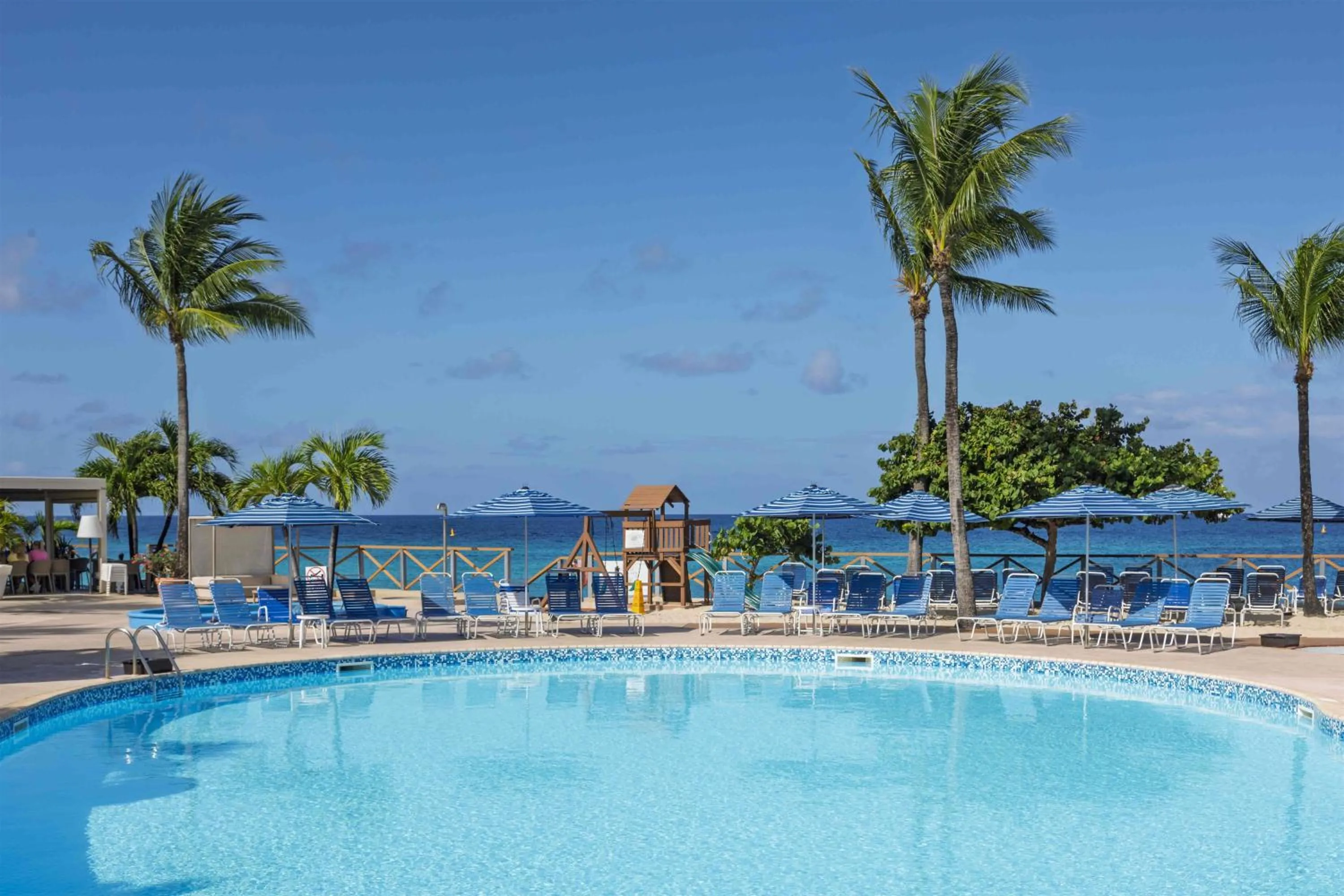 Pool view in Royal Islander Club Resort La Plage