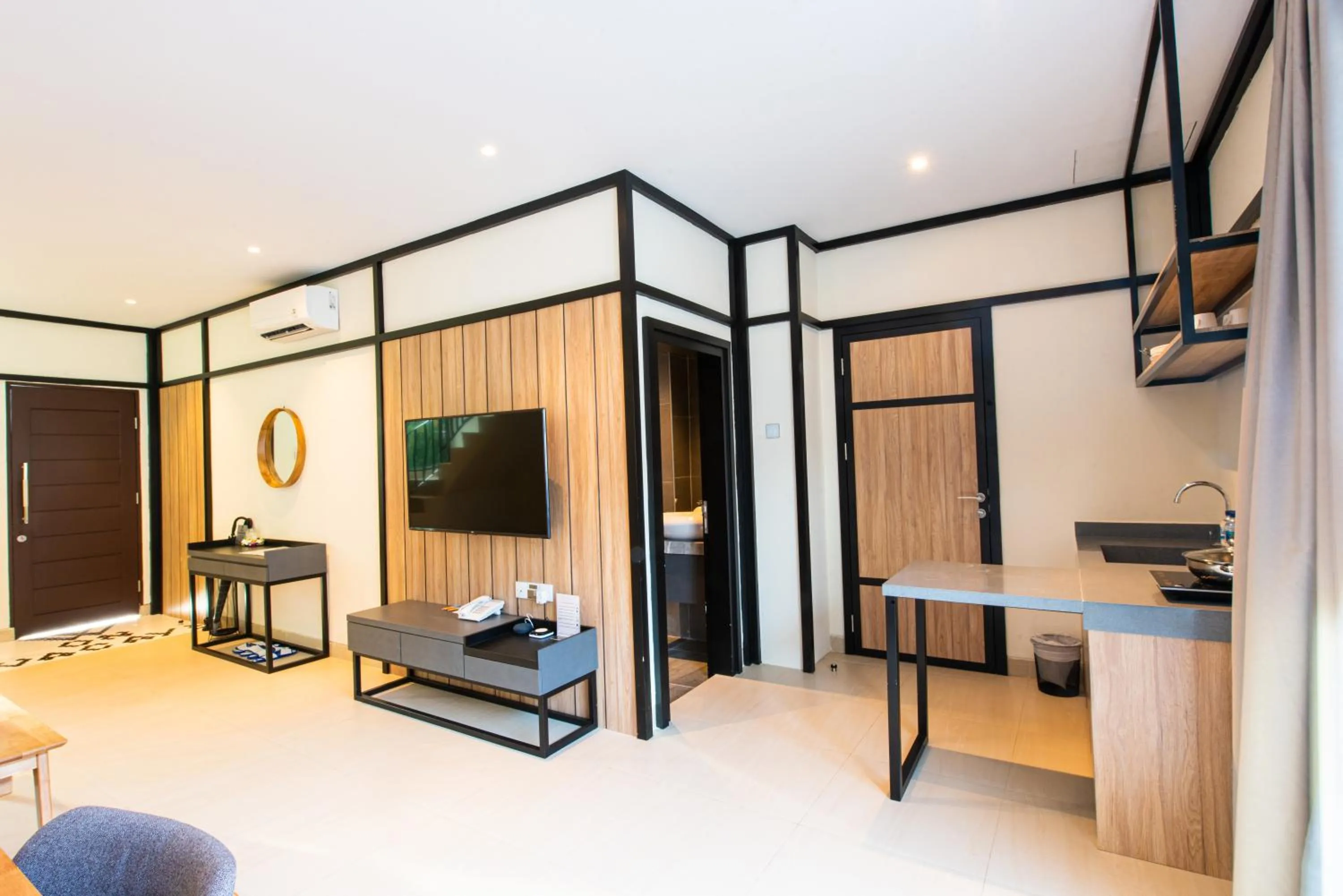 Living room, Bed in Woda Villa & Spa