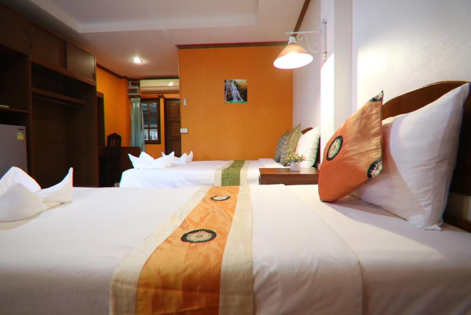 Bed in Coconut House Resort