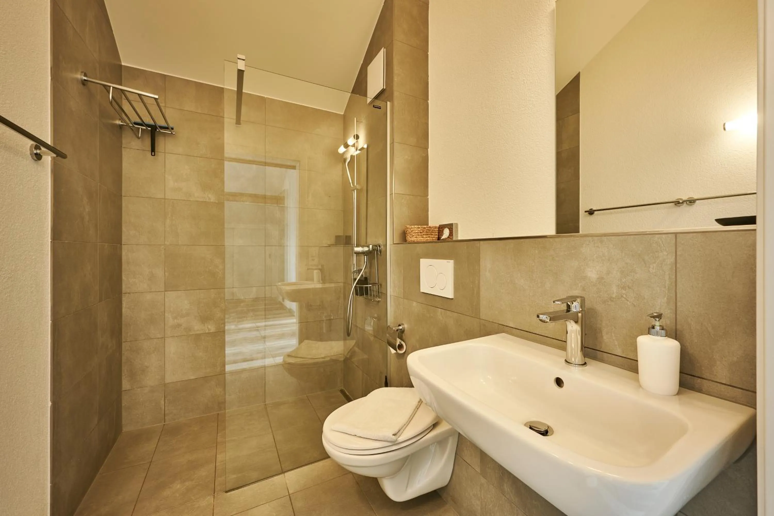 Shower in Aparthotel Krone - Self Check-In