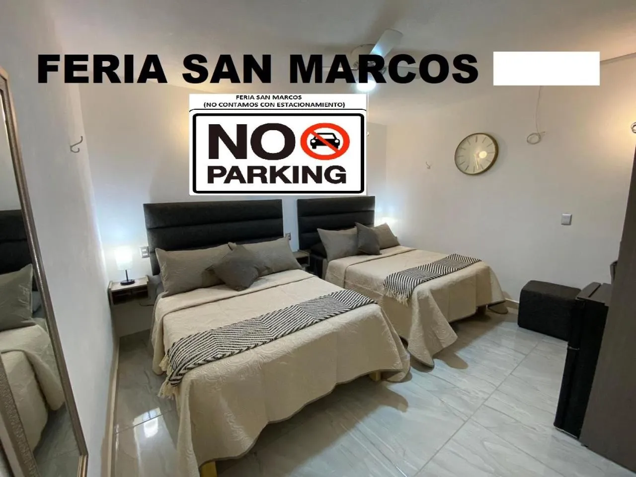 Bed in Hotel Posada Jardín Aguascalientes