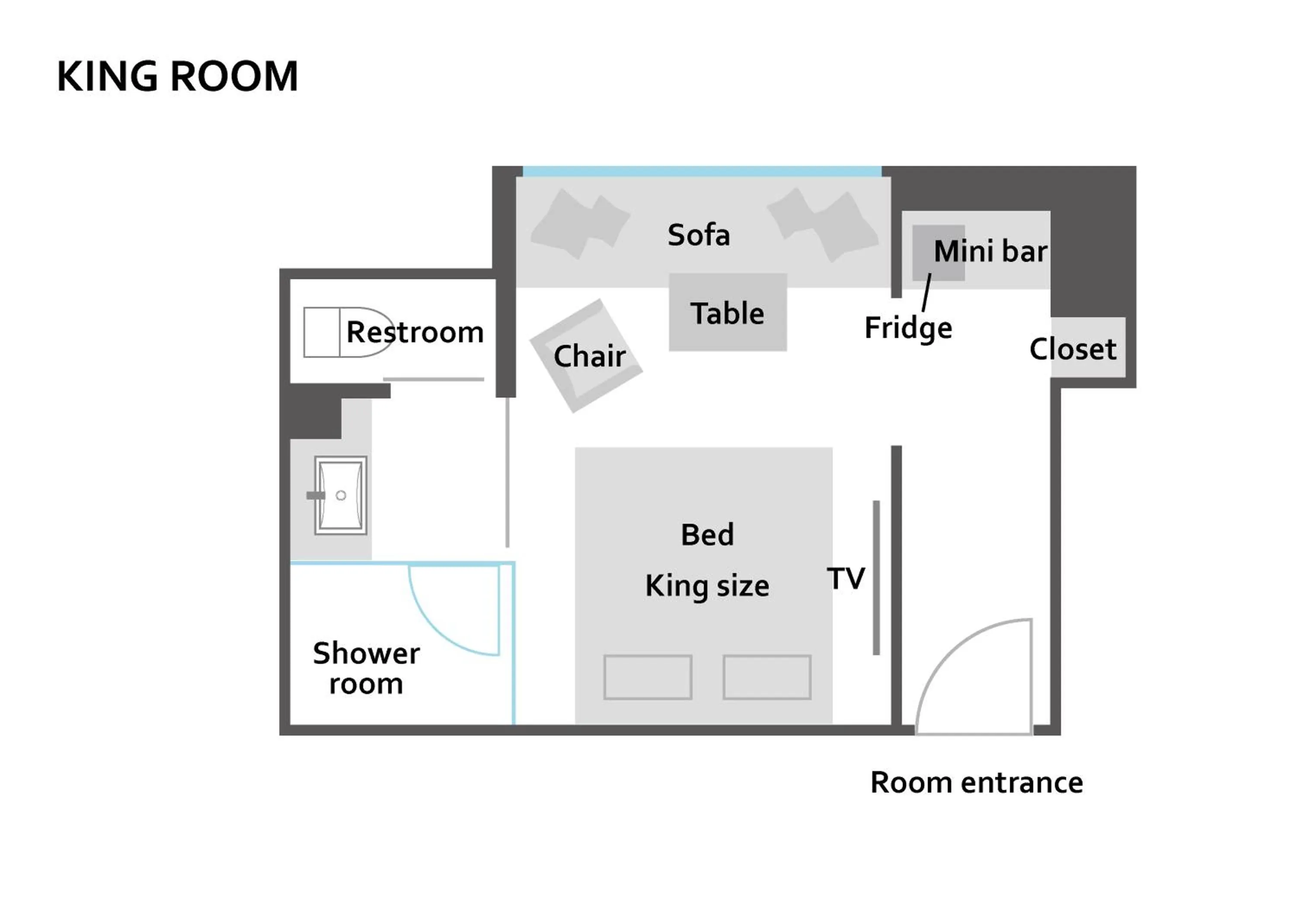 Floor plan in THE skM TOKYO HOTEL & DINING