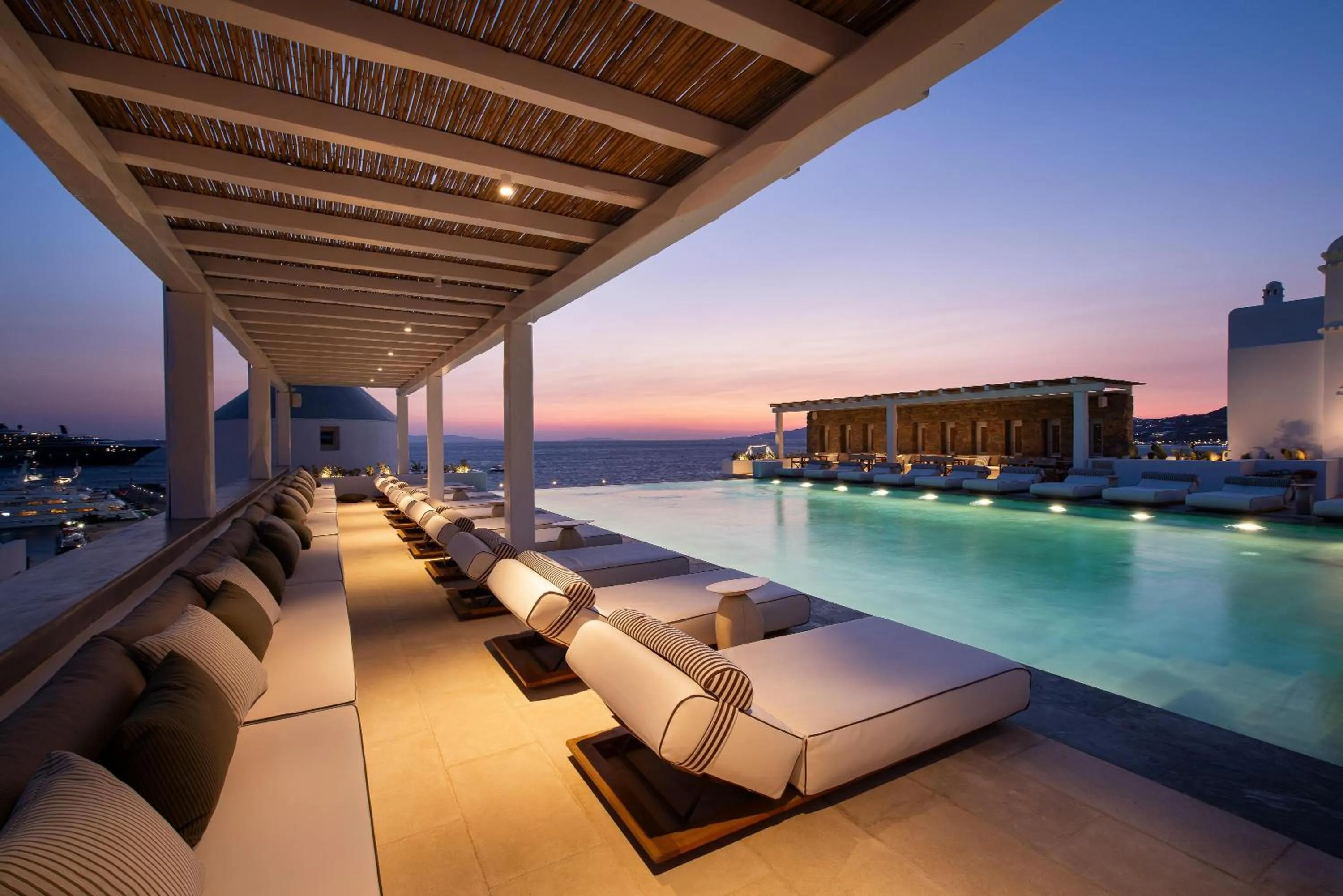 Swimming pool in Porto Mykonos