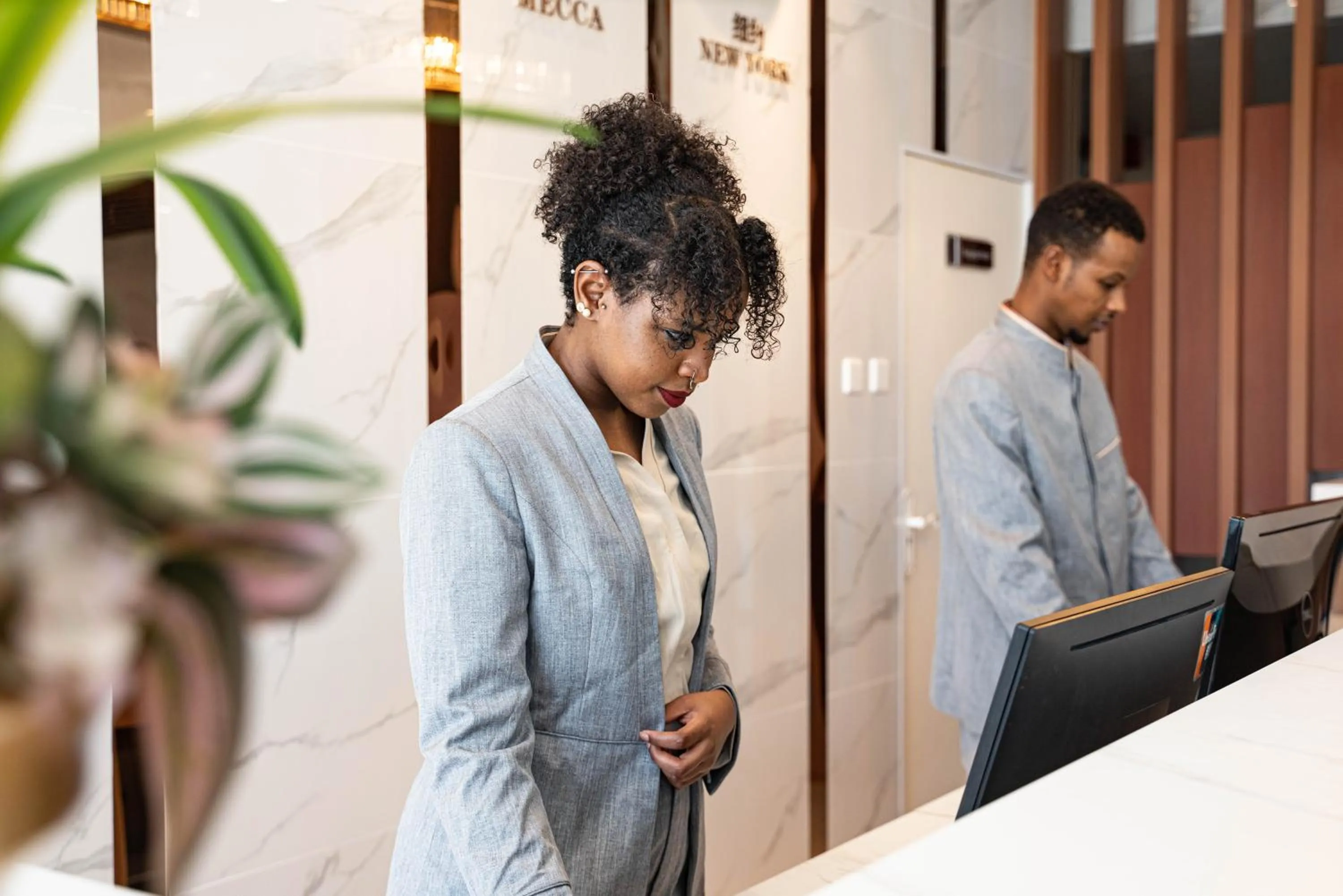 Staff in Escale International Hotel