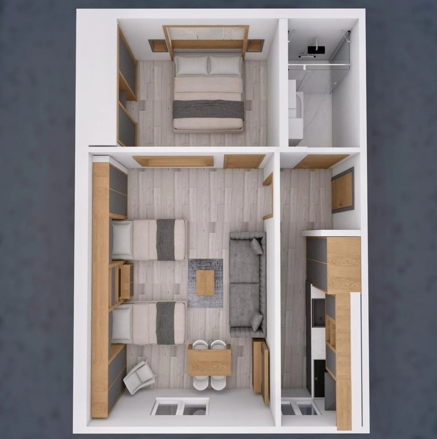 Bed in North Blue Life