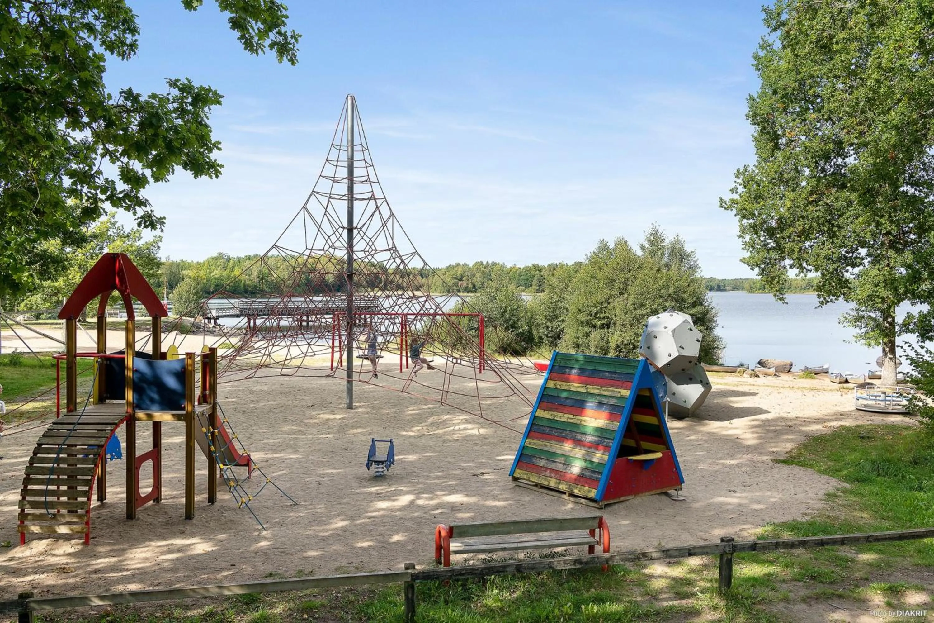 Children play ground in First Camp Sjöstugan - Älmhult