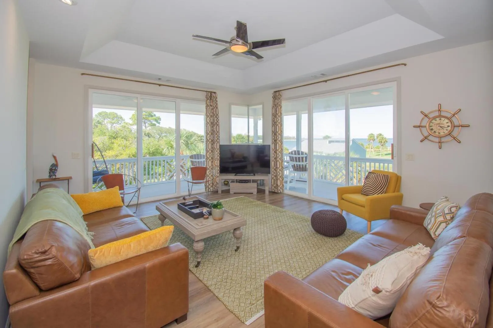 Photo of the whole room in Magnificent ocean views from upper floor of this 3BR home