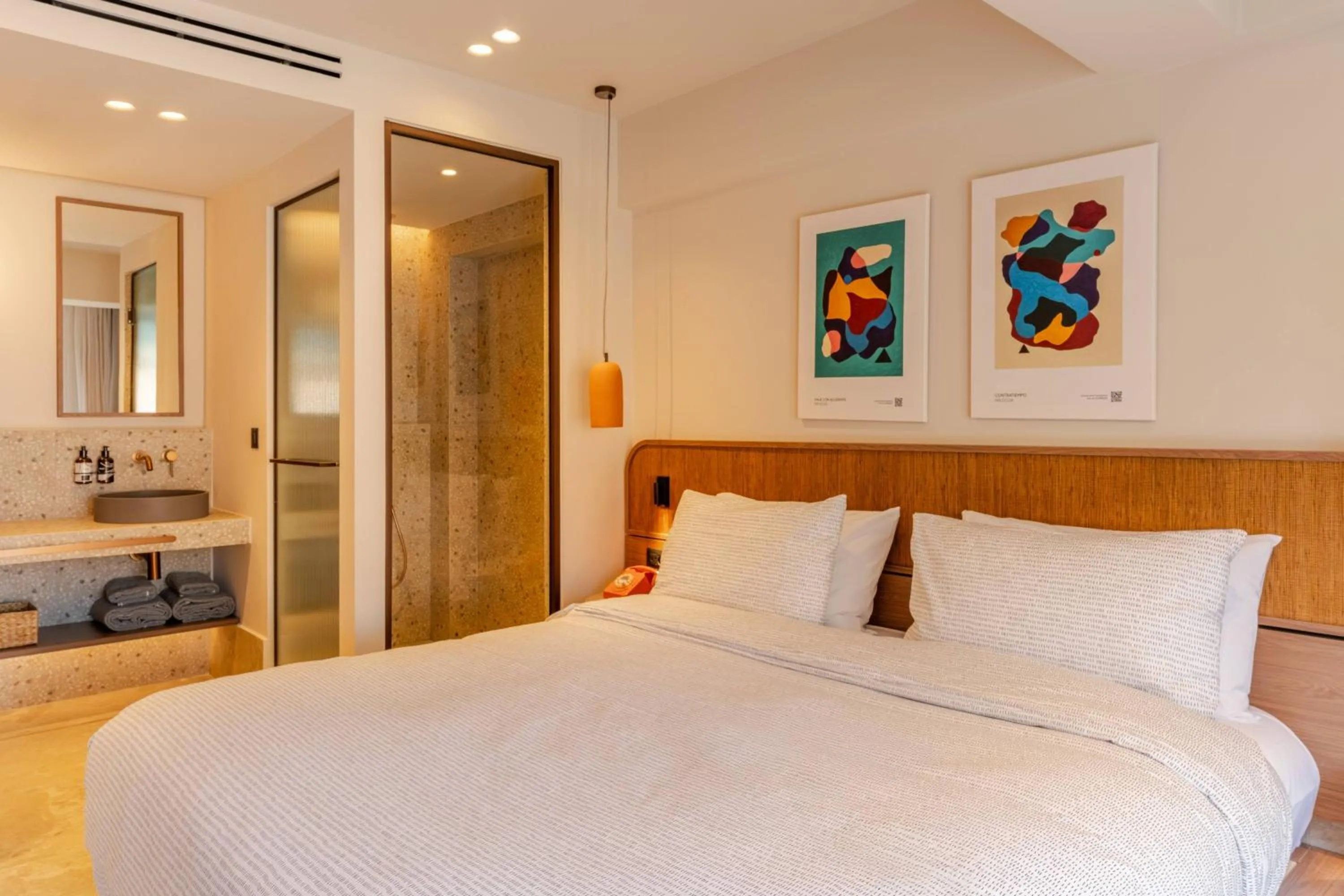 Bed in INNSiDE Elounda