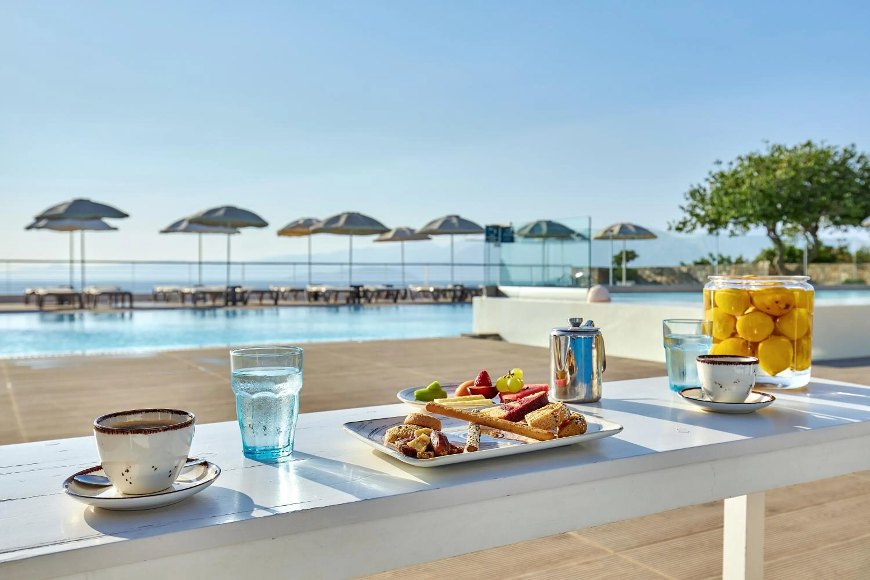 Food and drinks, Swimming Pool in Elounda Ilion Hotel Bungalows