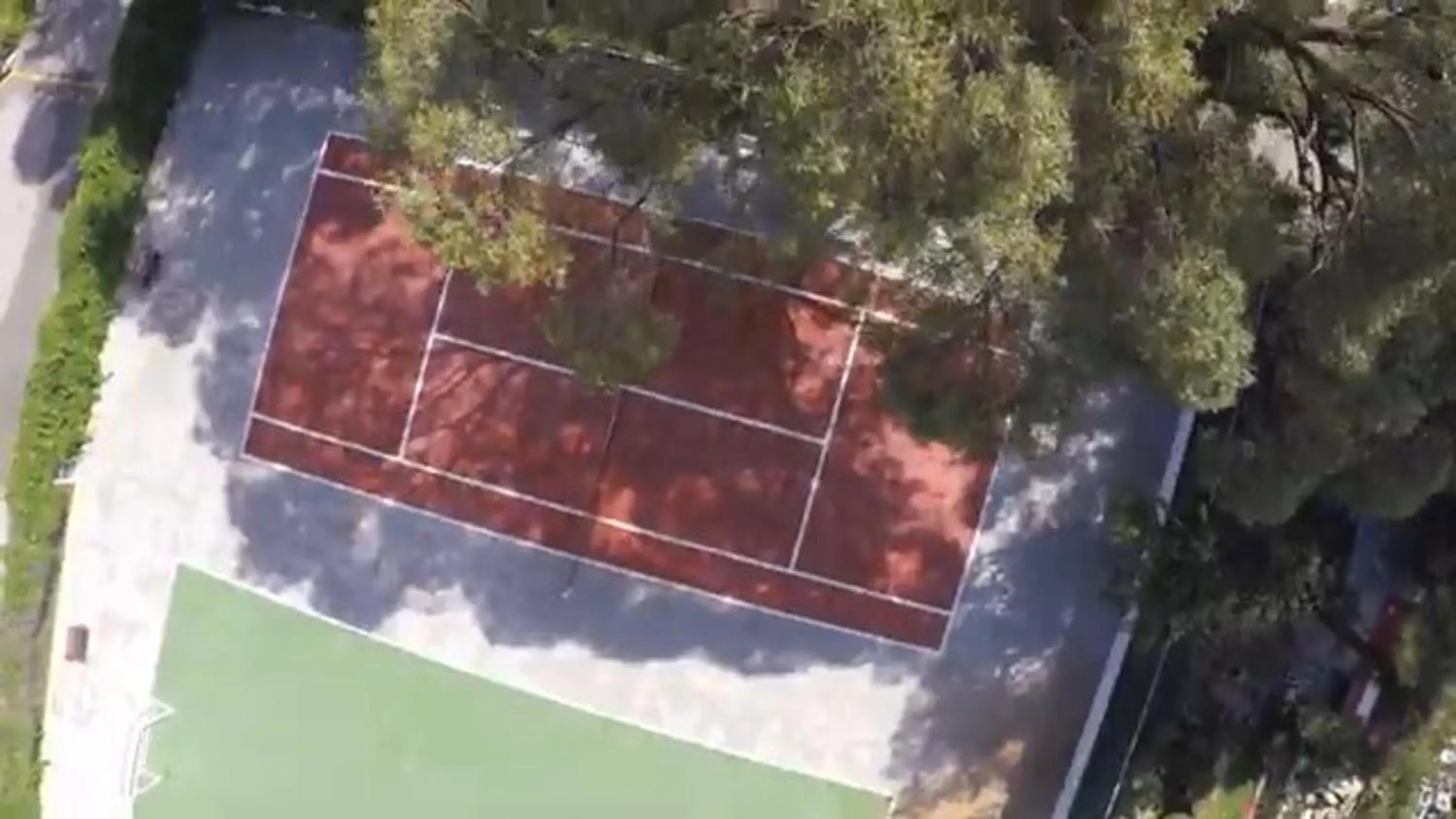 Tennis court in Dionysos Hotel