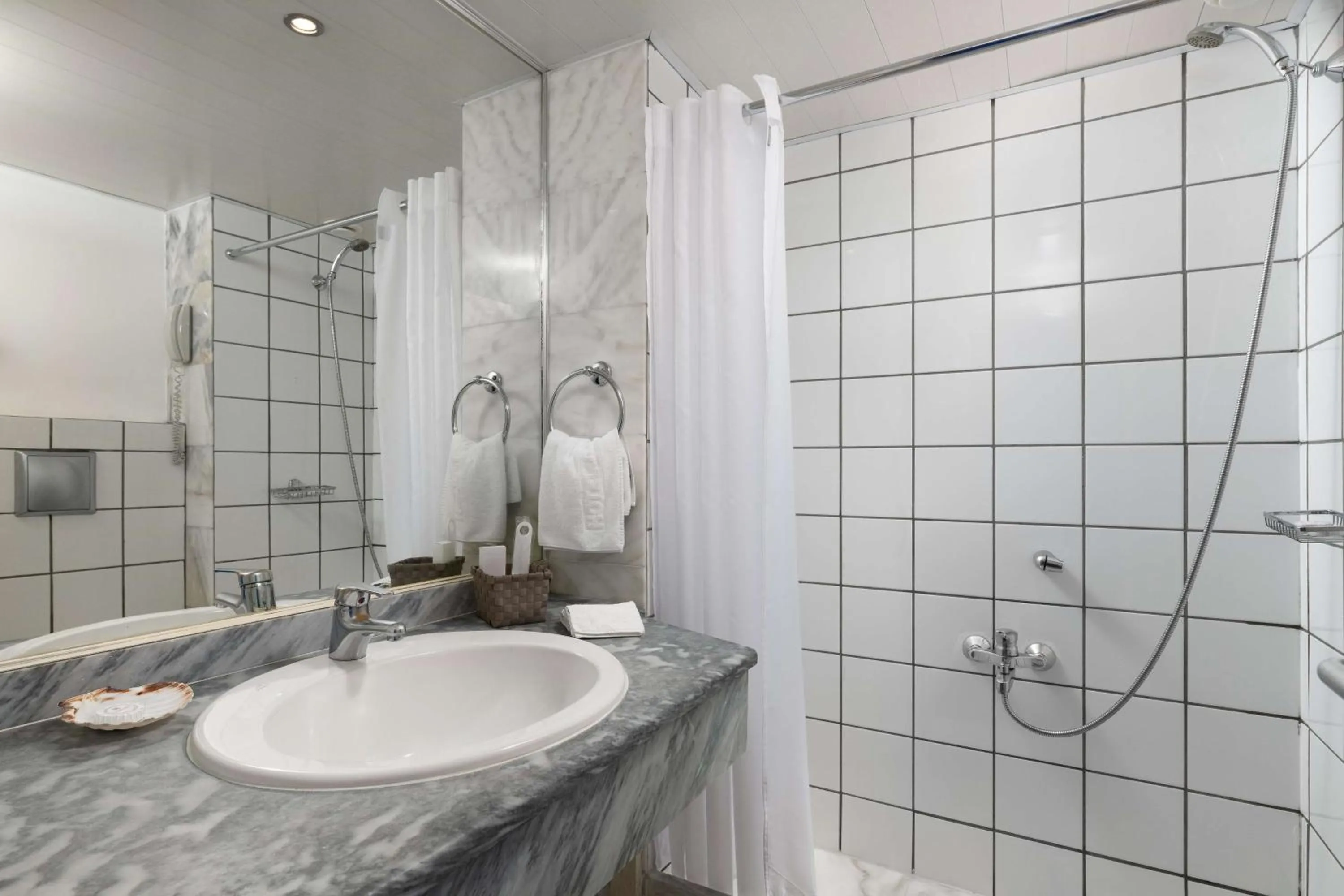 Bathroom in Dionysos Hotel