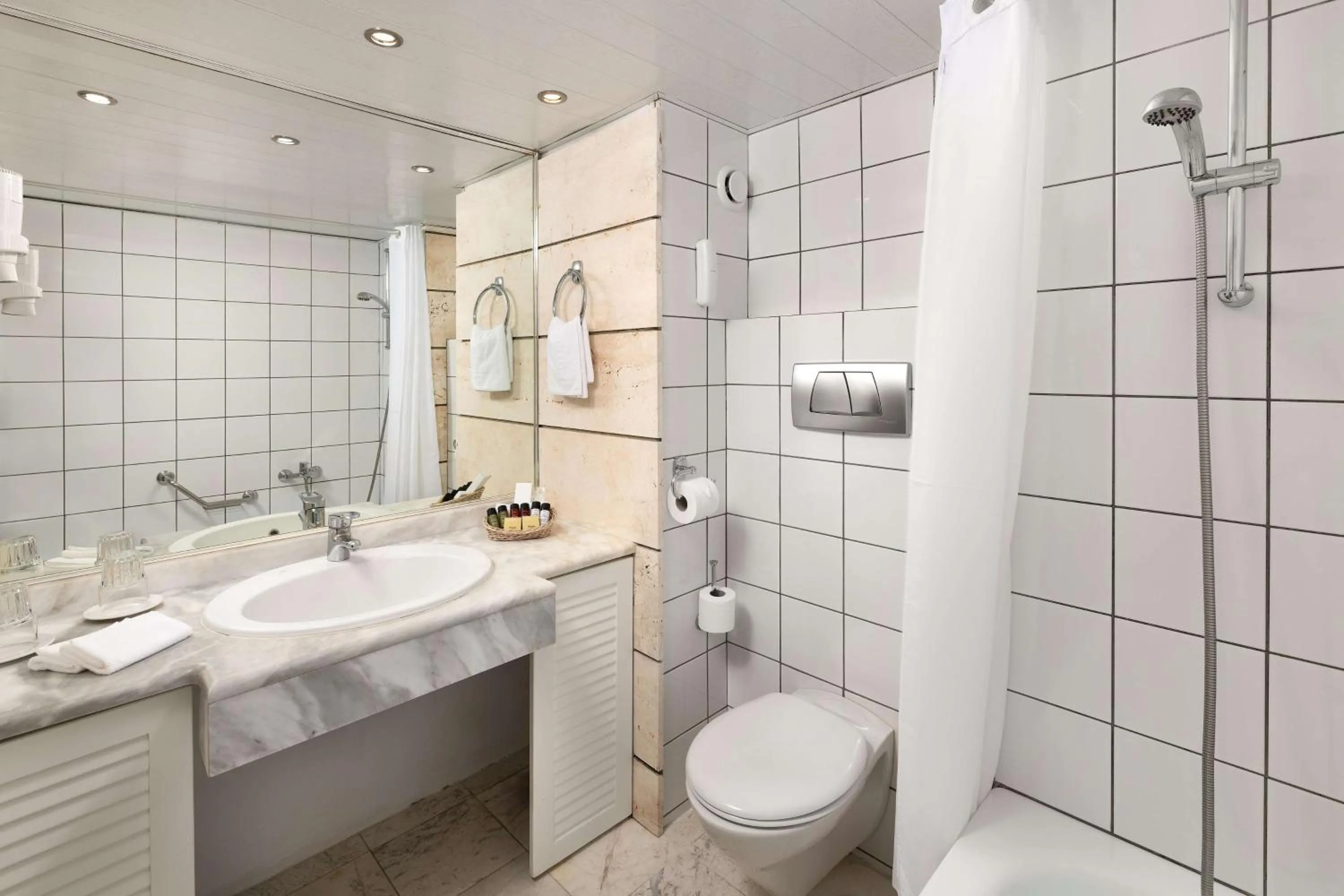 Bathroom in Dionysos Hotel