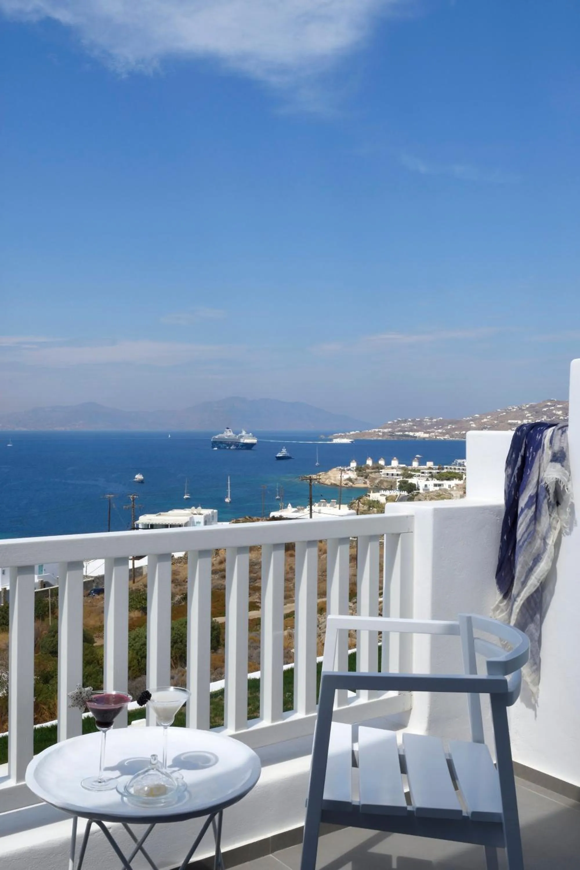Balcony/Terrace in Myconian Korali Relais & Chateaux