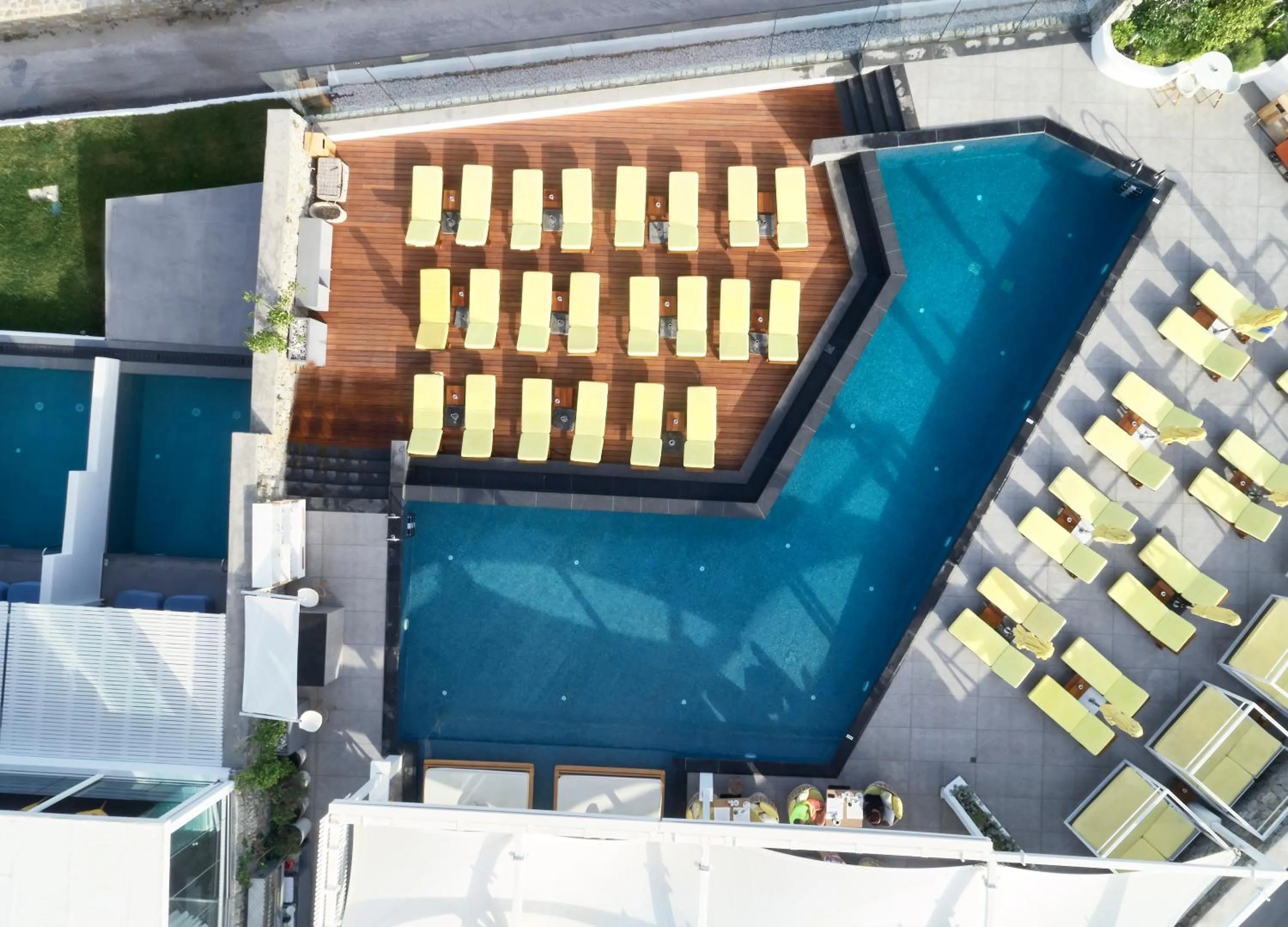 Swimming pool in Myconian Korali Relais & Chateaux