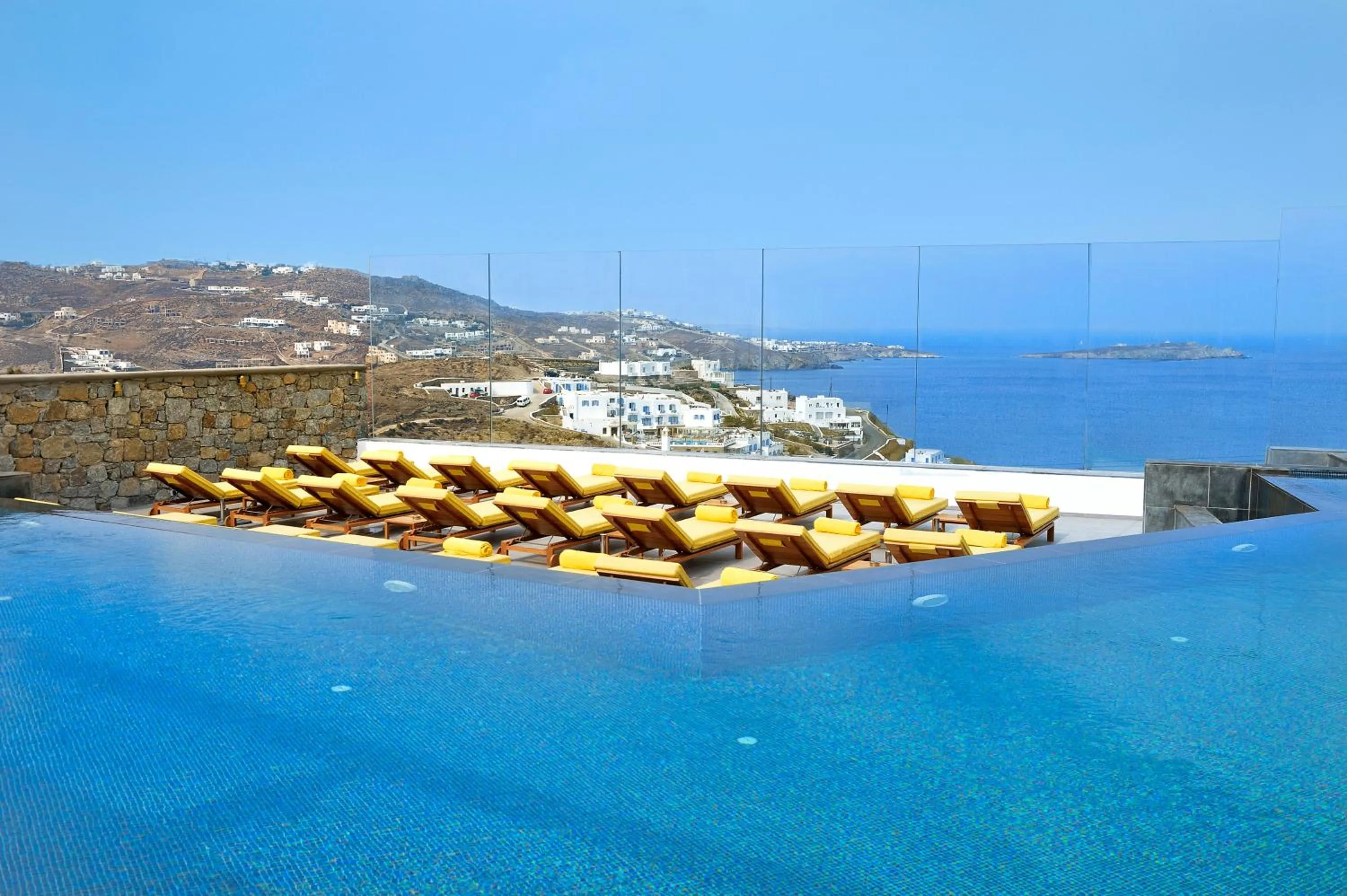 Swimming pool in Myconian Korali Relais & Chateaux