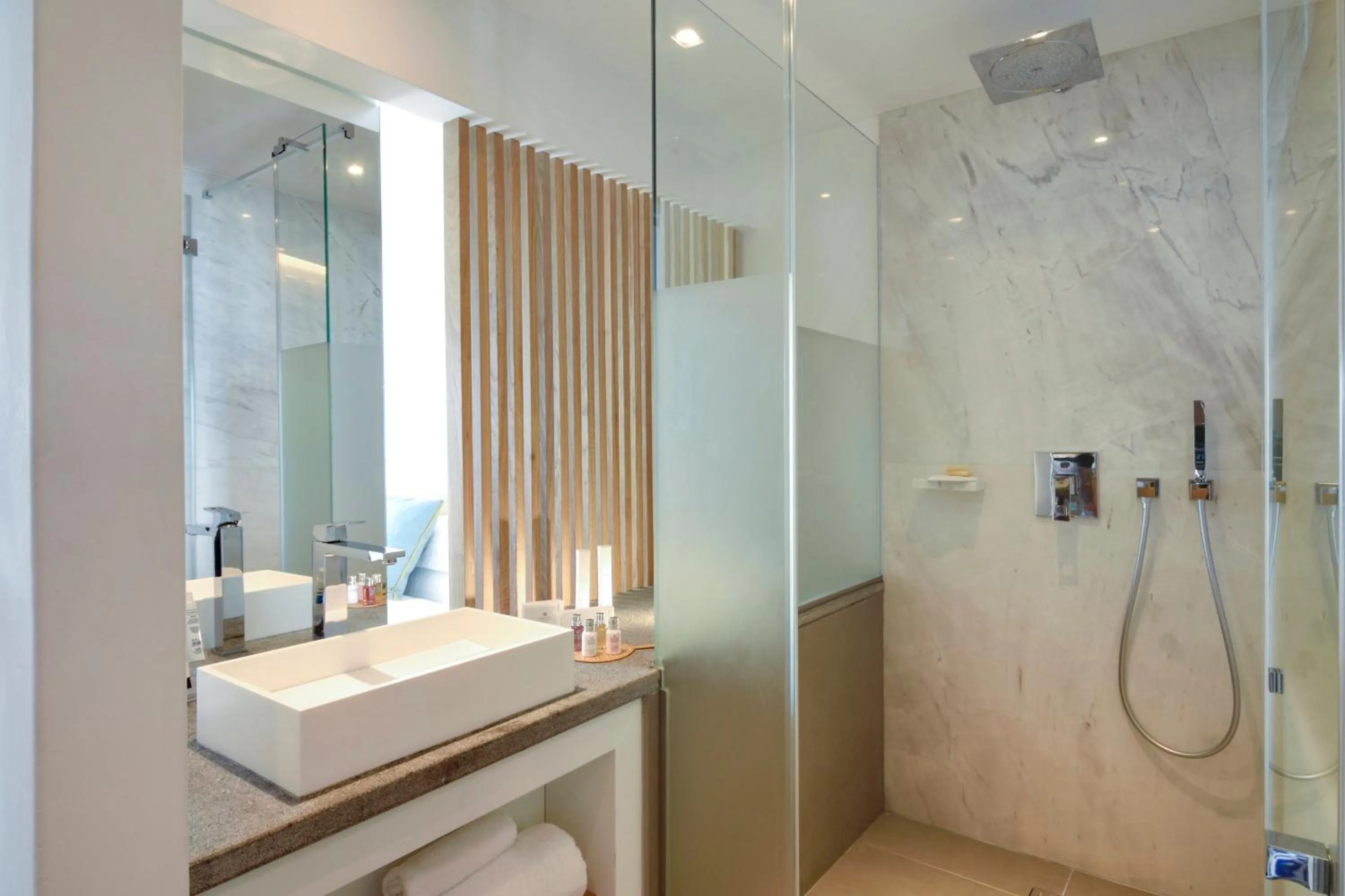 Bathroom in Myconian Korali Relais & Chateaux