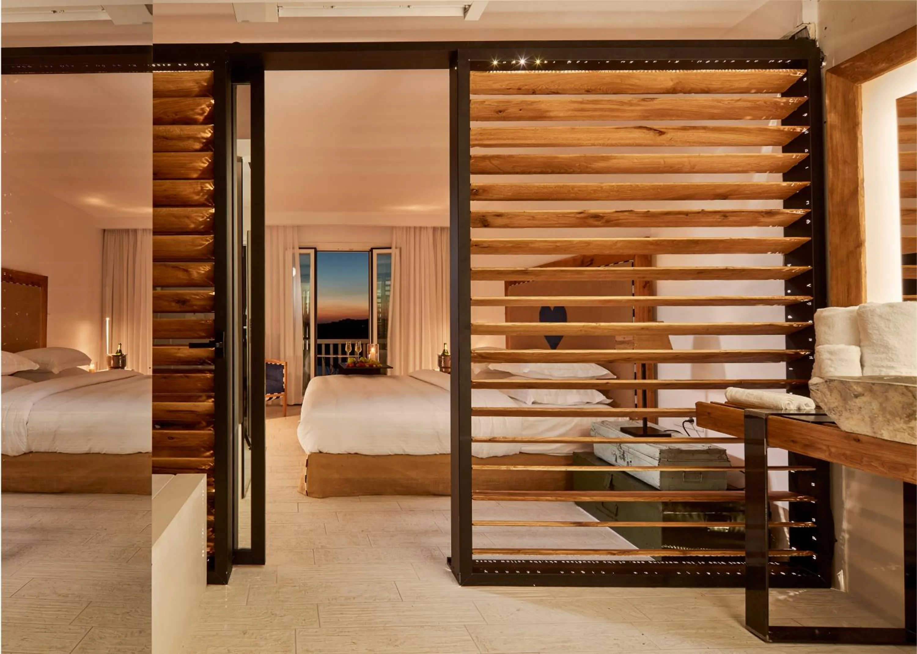 Photo of the whole room, Bed in Myconian Imperial - Leading Hotels of the World