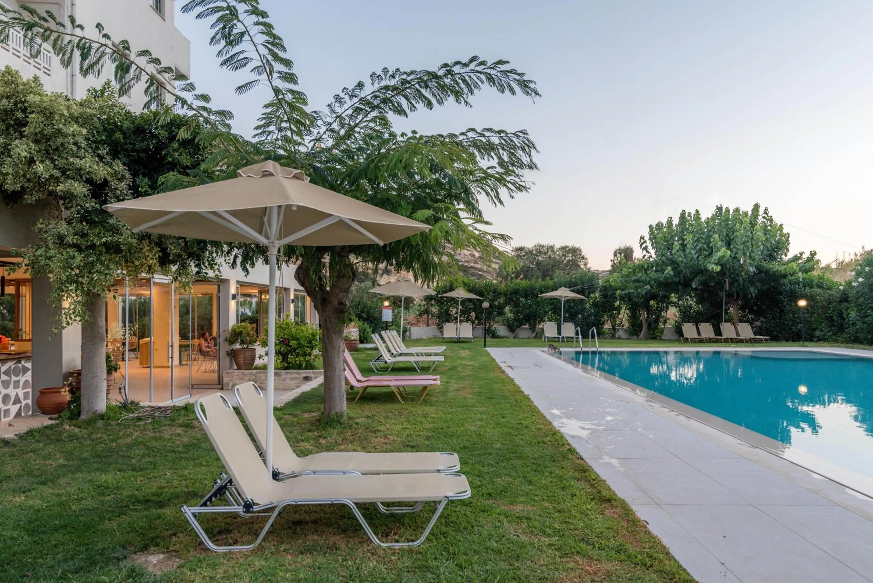 Patio in Matala Bay Hotel