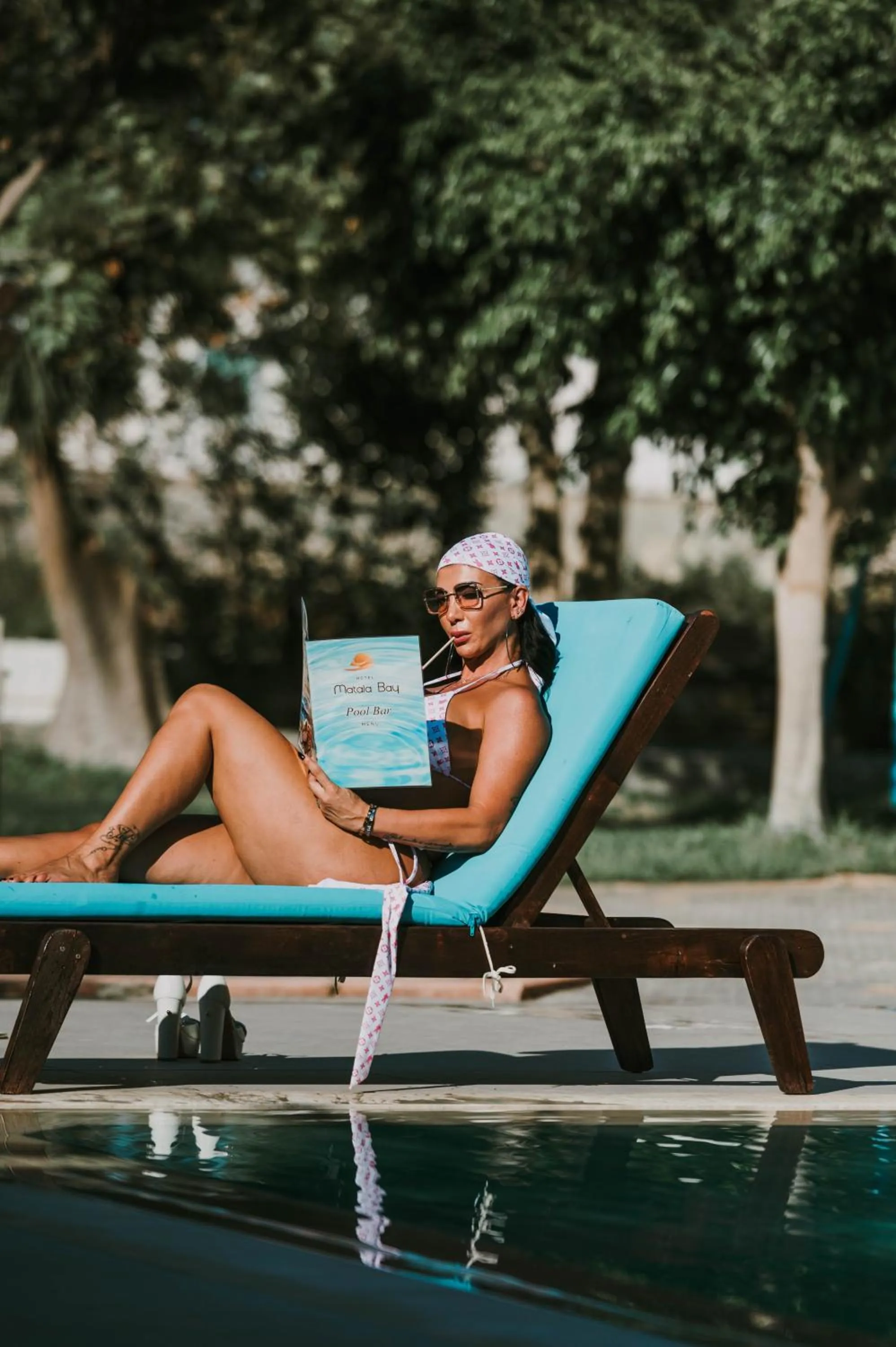 Patio in Matala Bay Hotel
