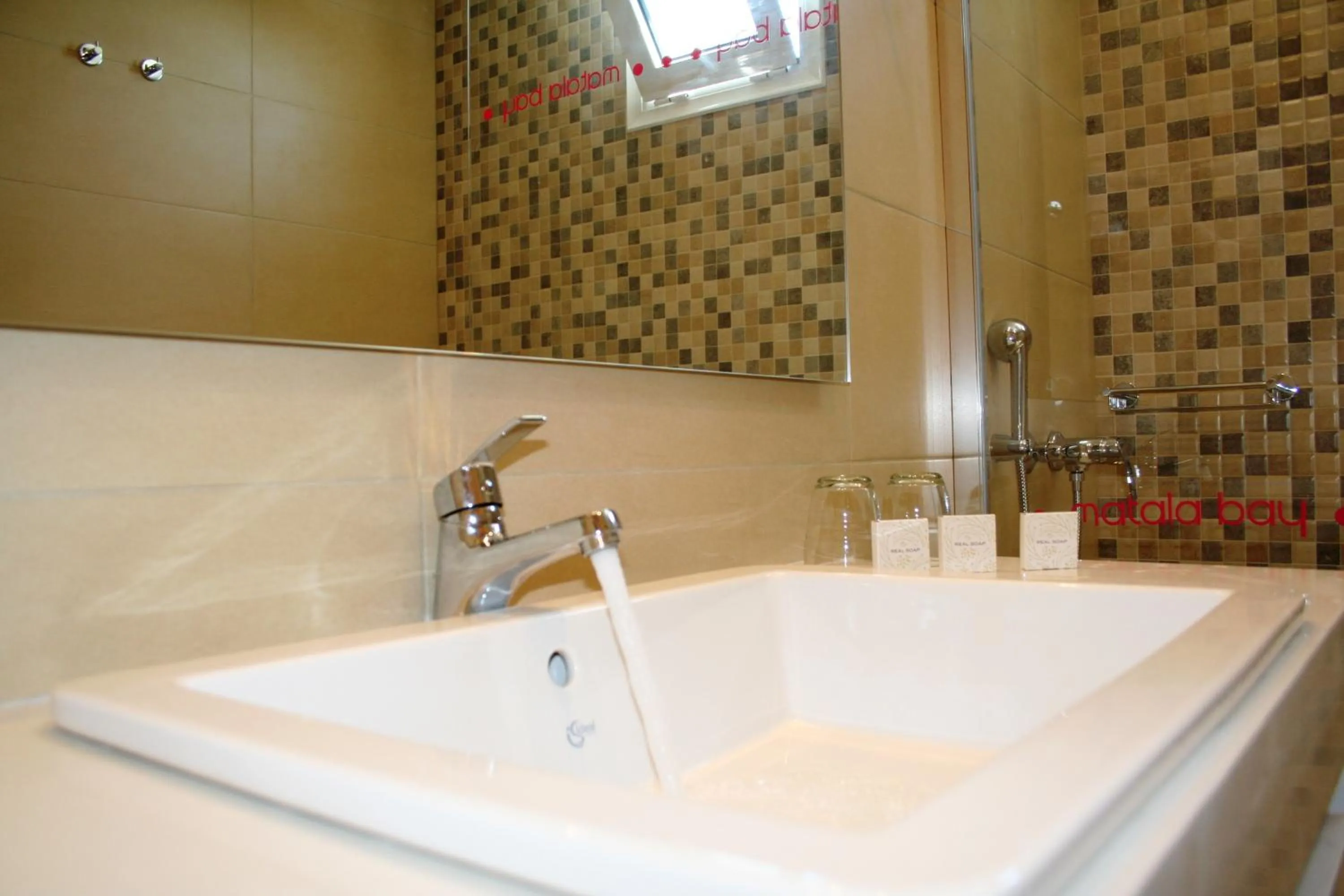 Shower in Matala Bay Hotel