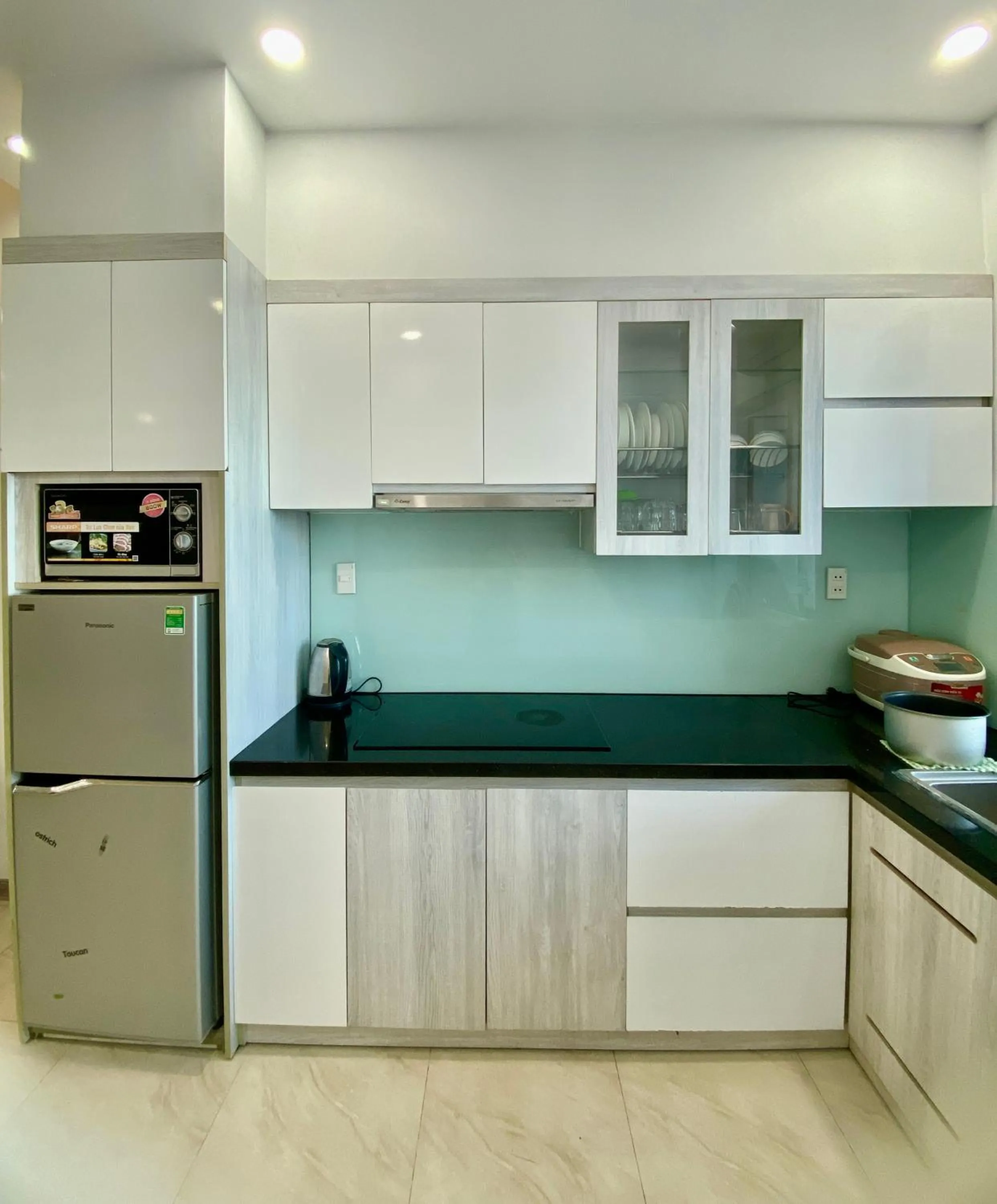 Kitchen or kitchenette in Ocean Dream Apartment Nha Trang