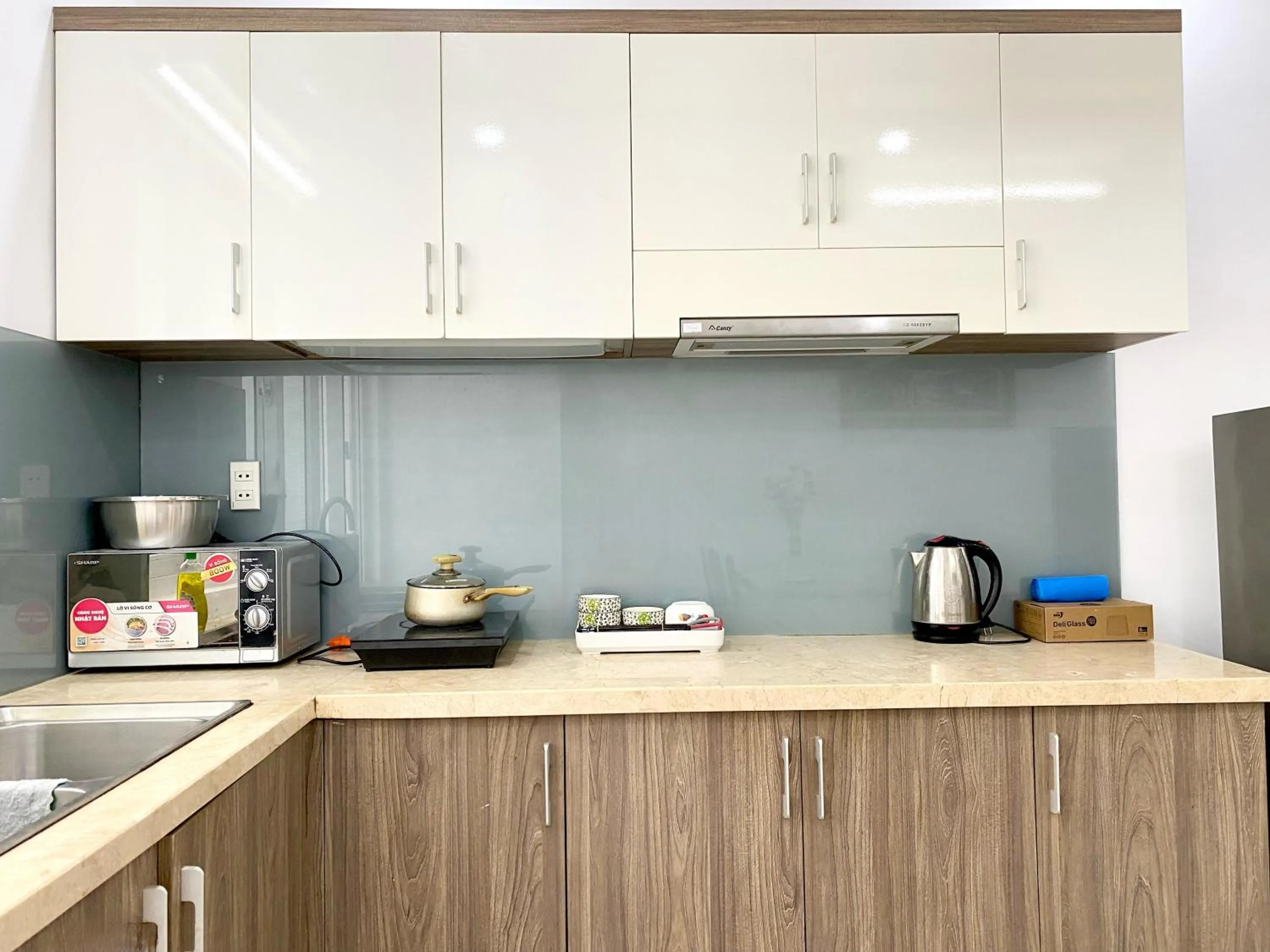 Kitchen or kitchenette in Ocean Dream Apartment Nha Trang